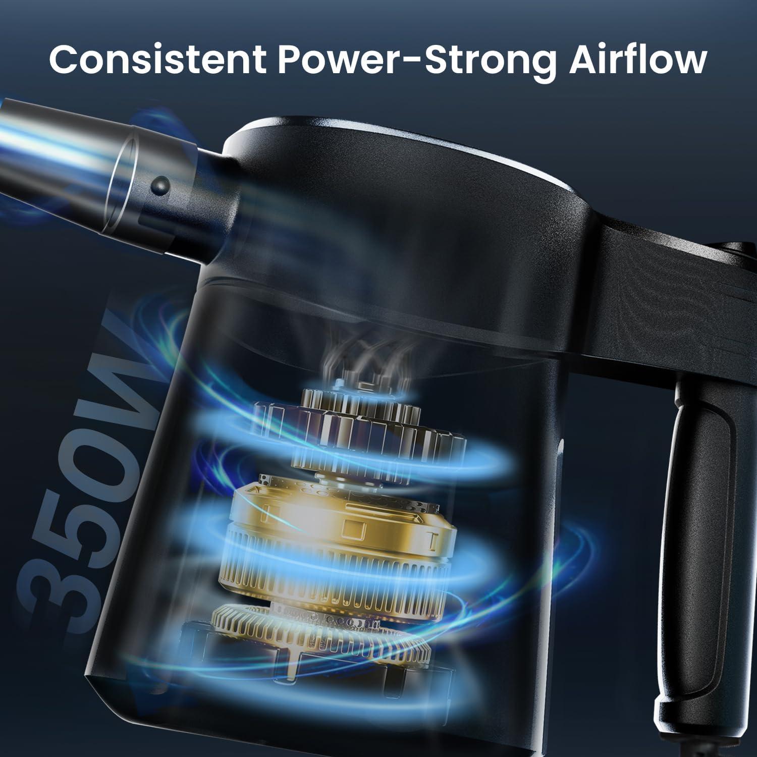 Soplador de Aire Eléctrico EVEO AirMaster AX 350W - Limpieza PC