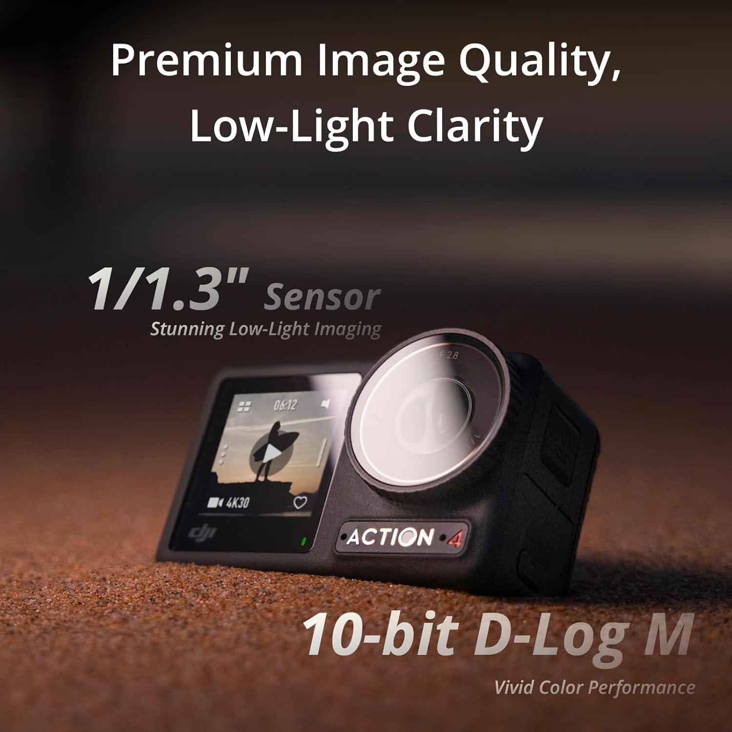 Cámara de Acción DJI Osmo Action 4 4K Combo Ciclismo