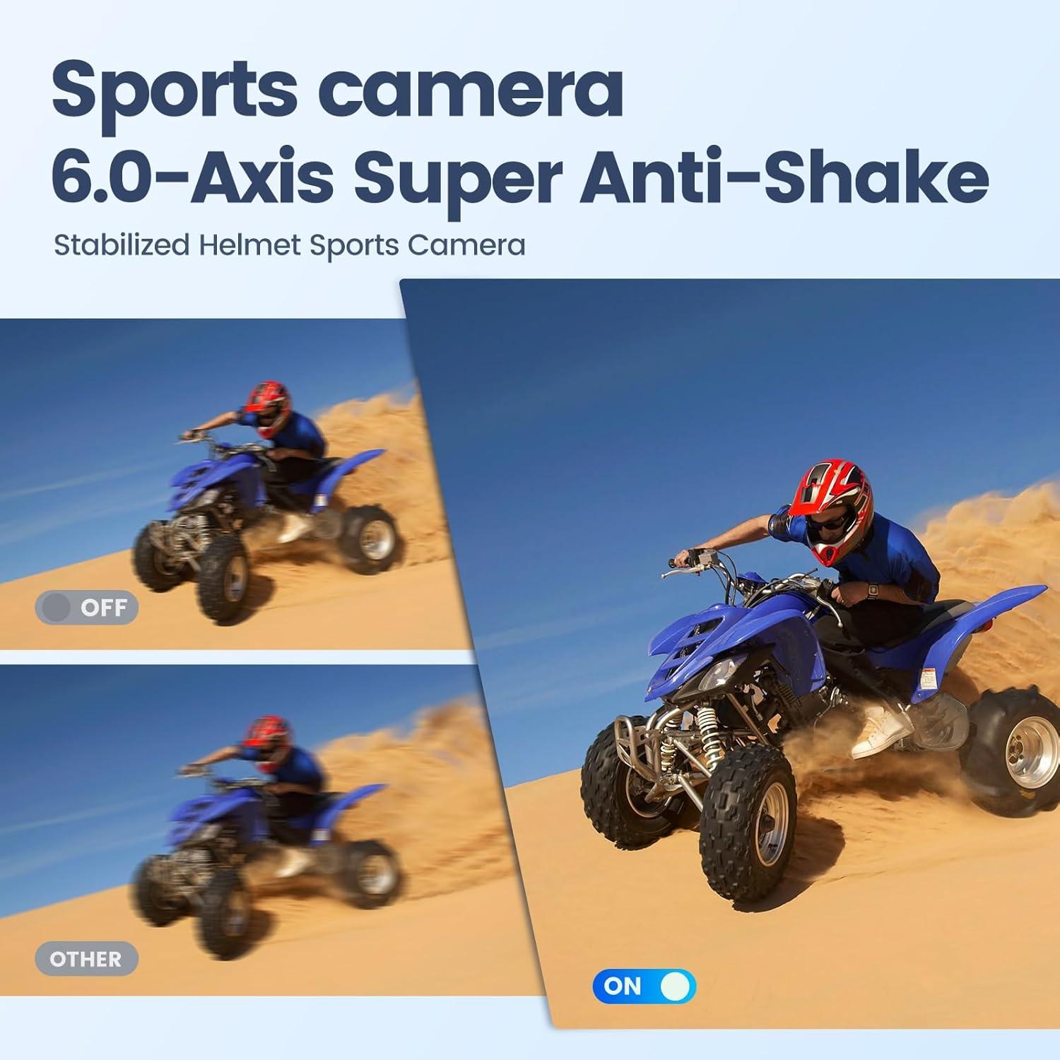 Cámara de Acción Camlance Q60 4K 60FPS 48MP Impermeable 15M