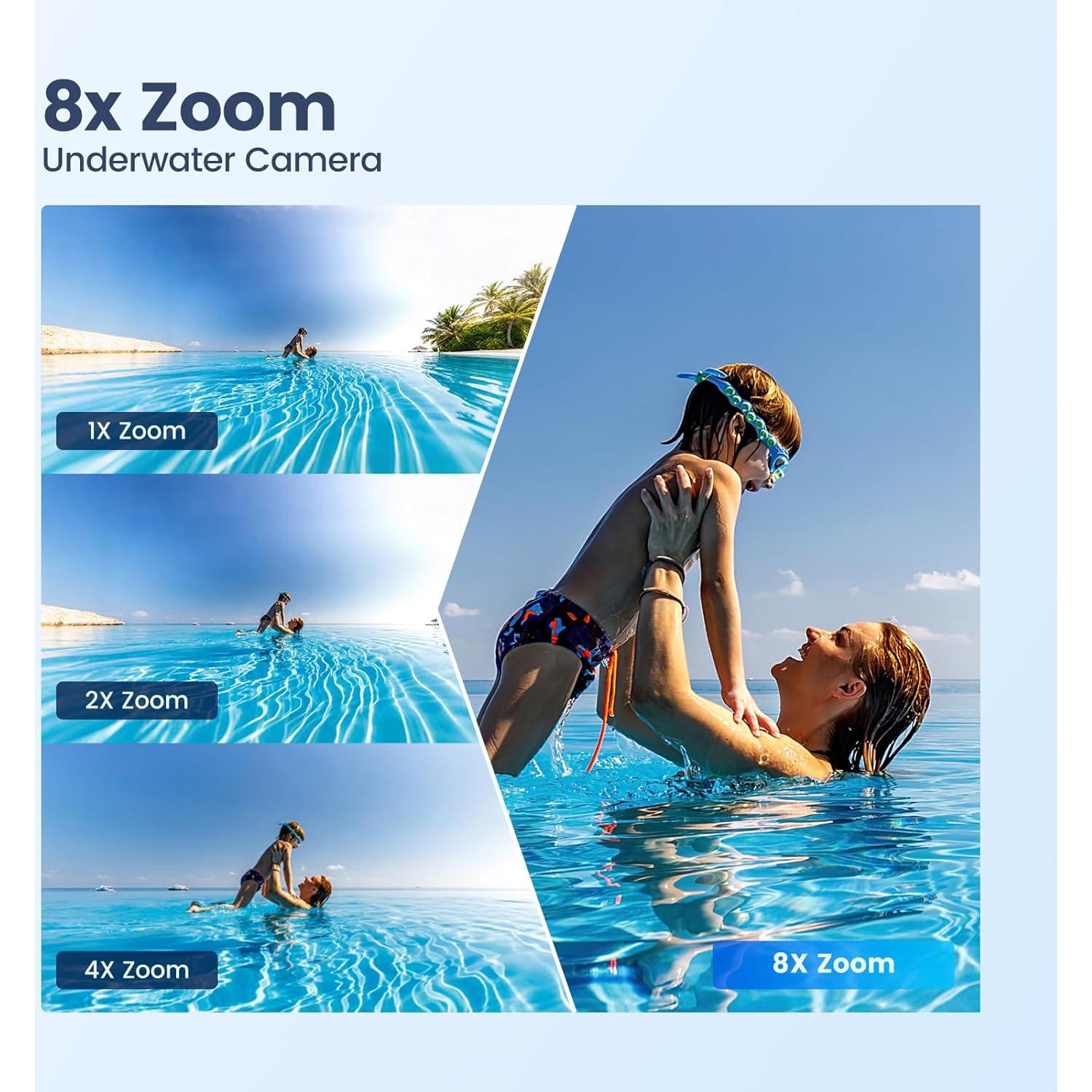 Cámara de Acción Camlance Q60 4K 60FPS 48MP Impermeable 15M