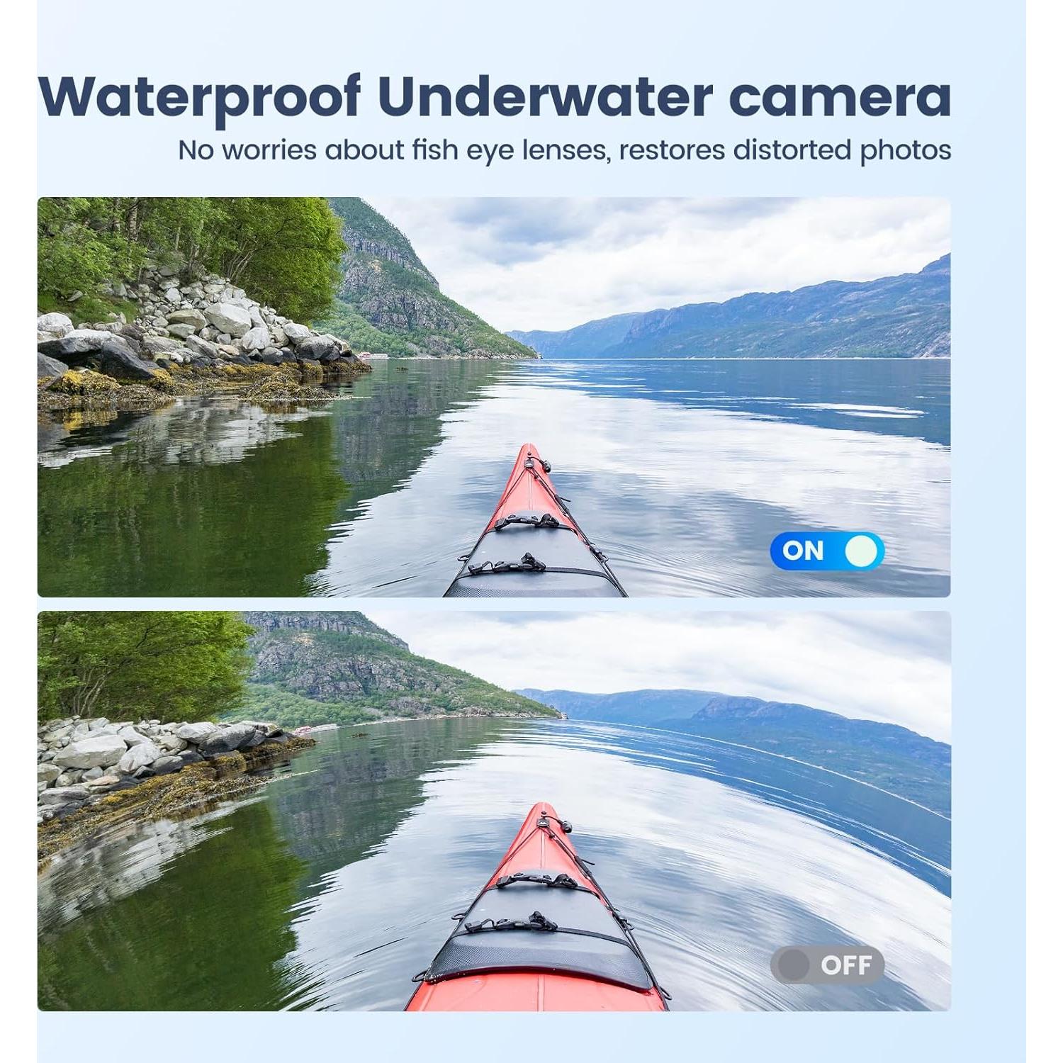 Cámara de Acción Camlance Q60 4K 60FPS 48MP Impermeable 15M