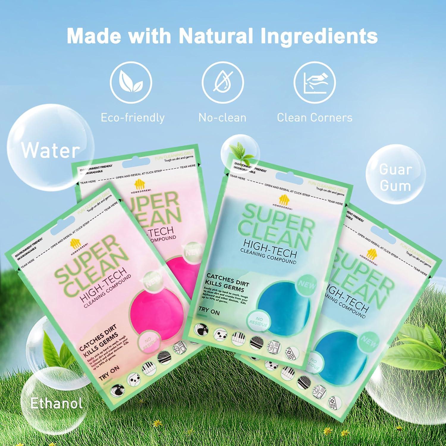 Geles de Limpieza FiveJoy KC-BP02, Paquete de 4, 320g