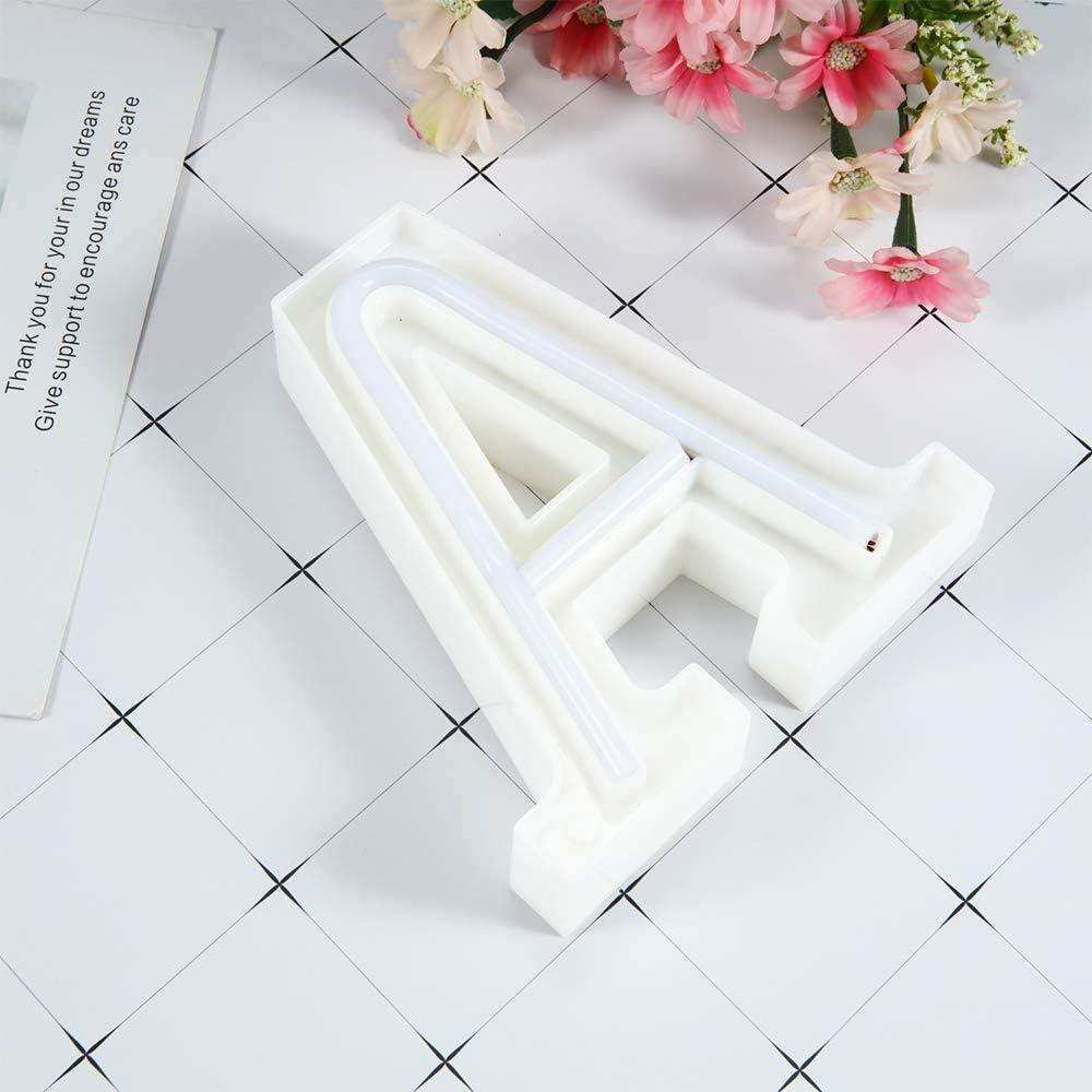 Luces de Letras de Neón WARMTHOU 26 Alfabeto Coloridas USB