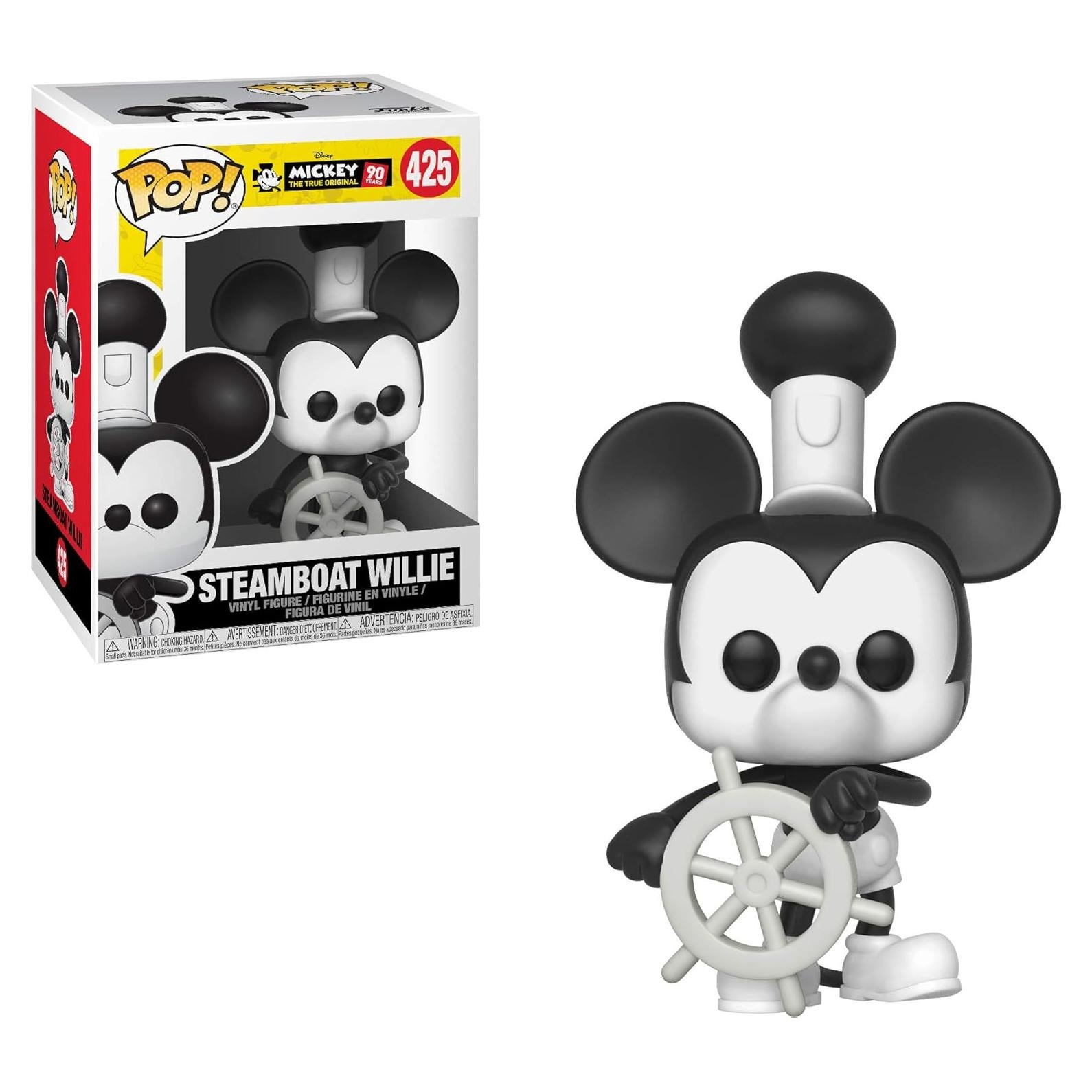 Funko Pop Mickey 90 Aniversario Steamboat Willie 9.5 cm
