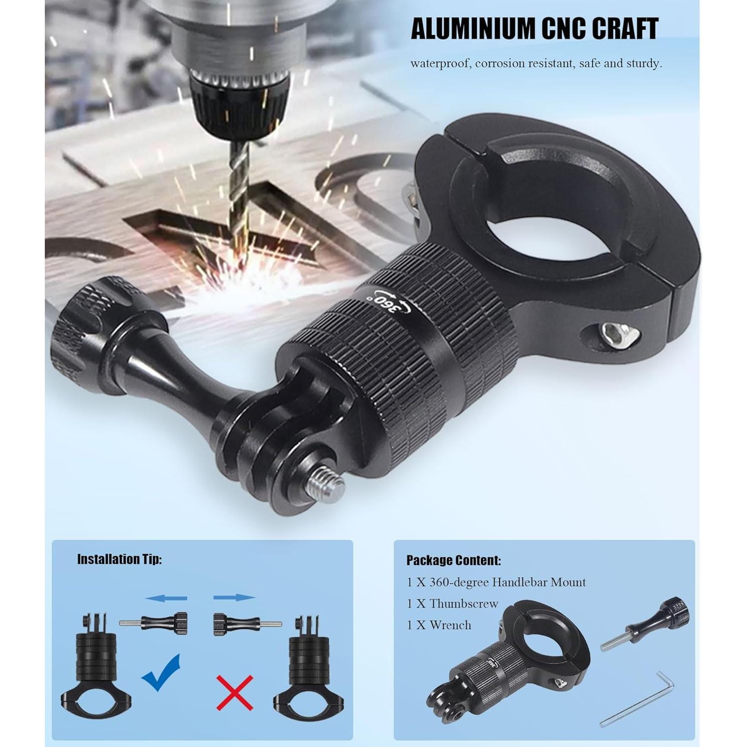 Soporte de Manillar Niewalda para Bicicleta y Motocicleta 360°