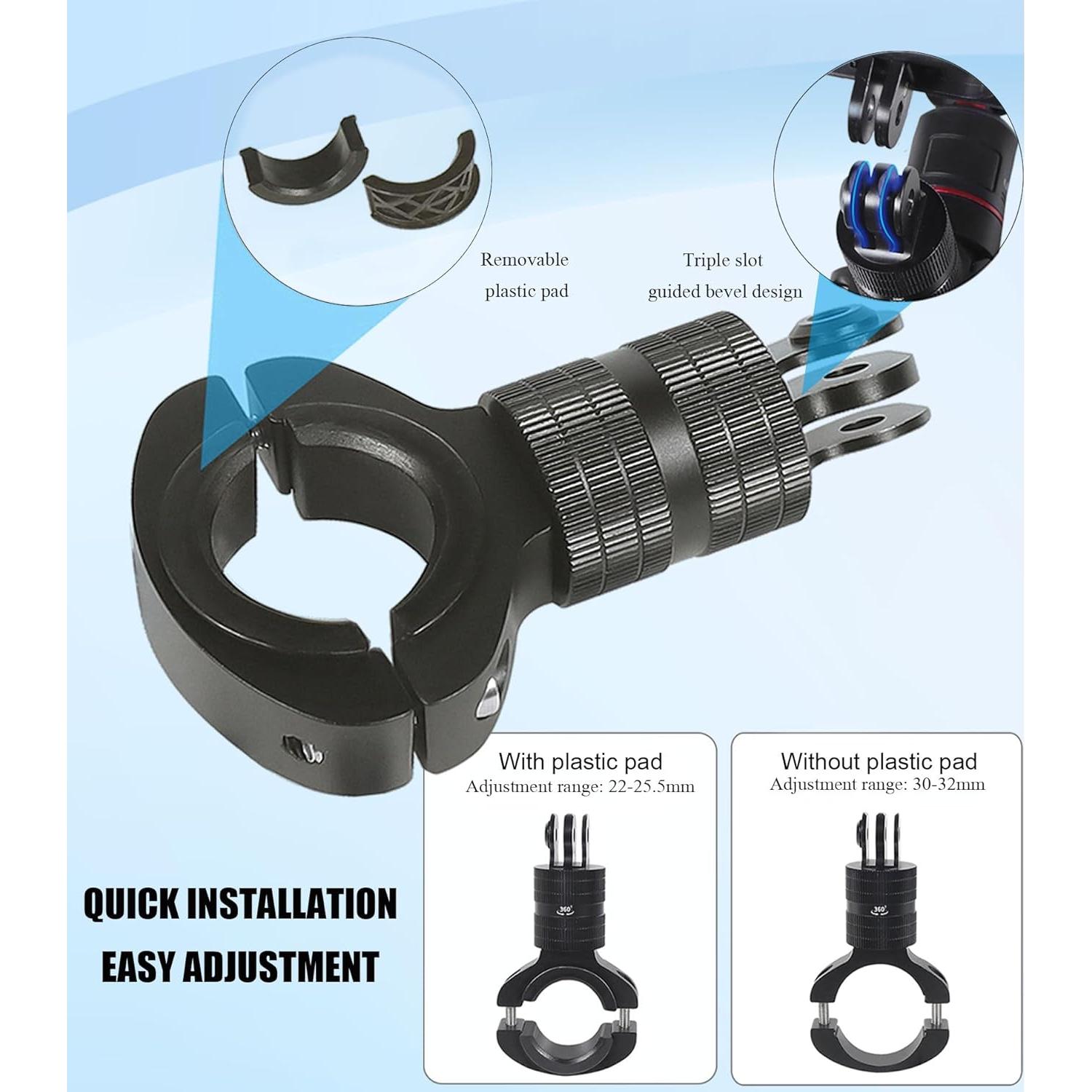 Soporte de Manillar Niewalda para Bicicleta y Motocicleta 360°