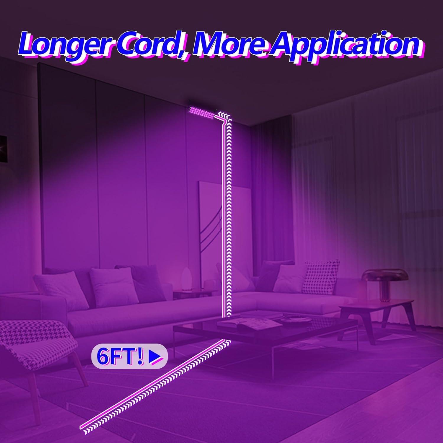 Barra de luz negra LED 100W THECHAM 104 LEDs 385-400nm