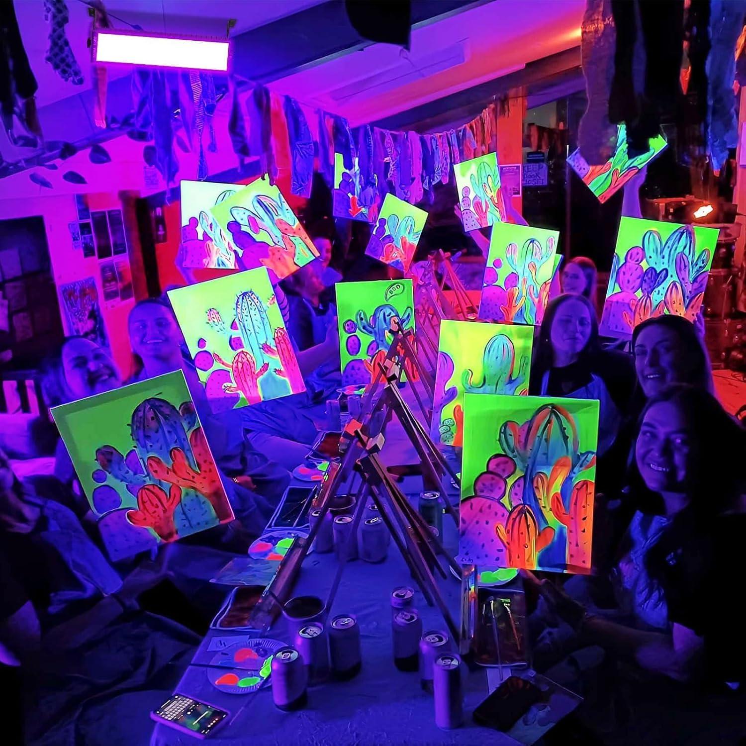 Barra de luz negra LED 100W THECHAM 104 LEDs 385-400nm