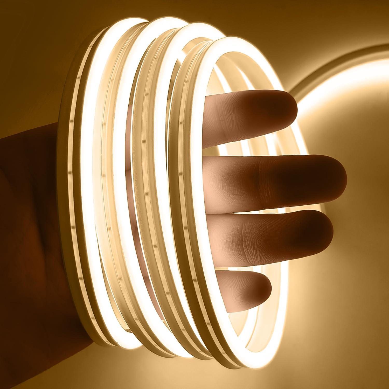 Tira de Luces LED Neón iNextStation 2 metros USB Cálido Impermeable