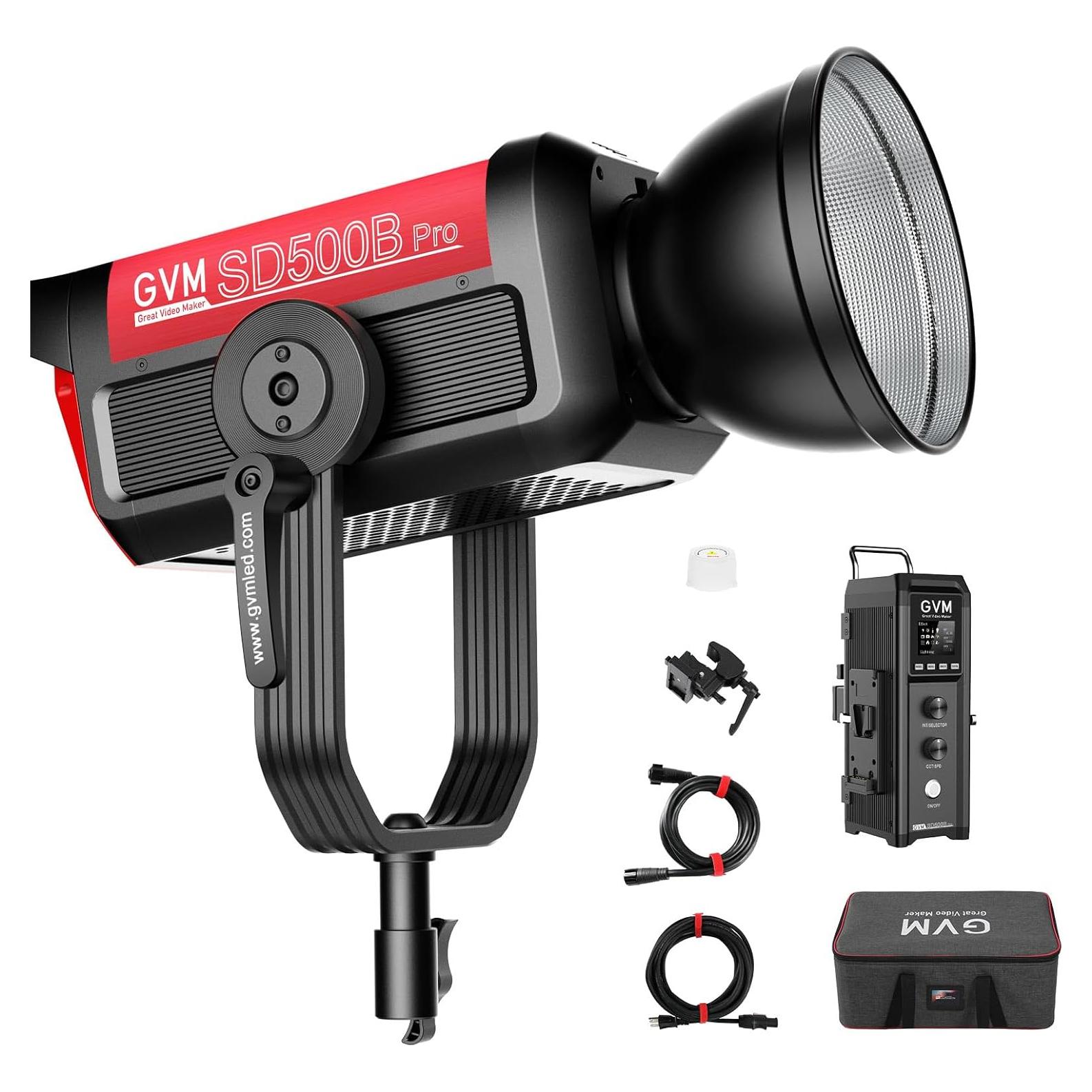 Luz de Video LED GVM Pro SD500B 500W con Montura Bowens