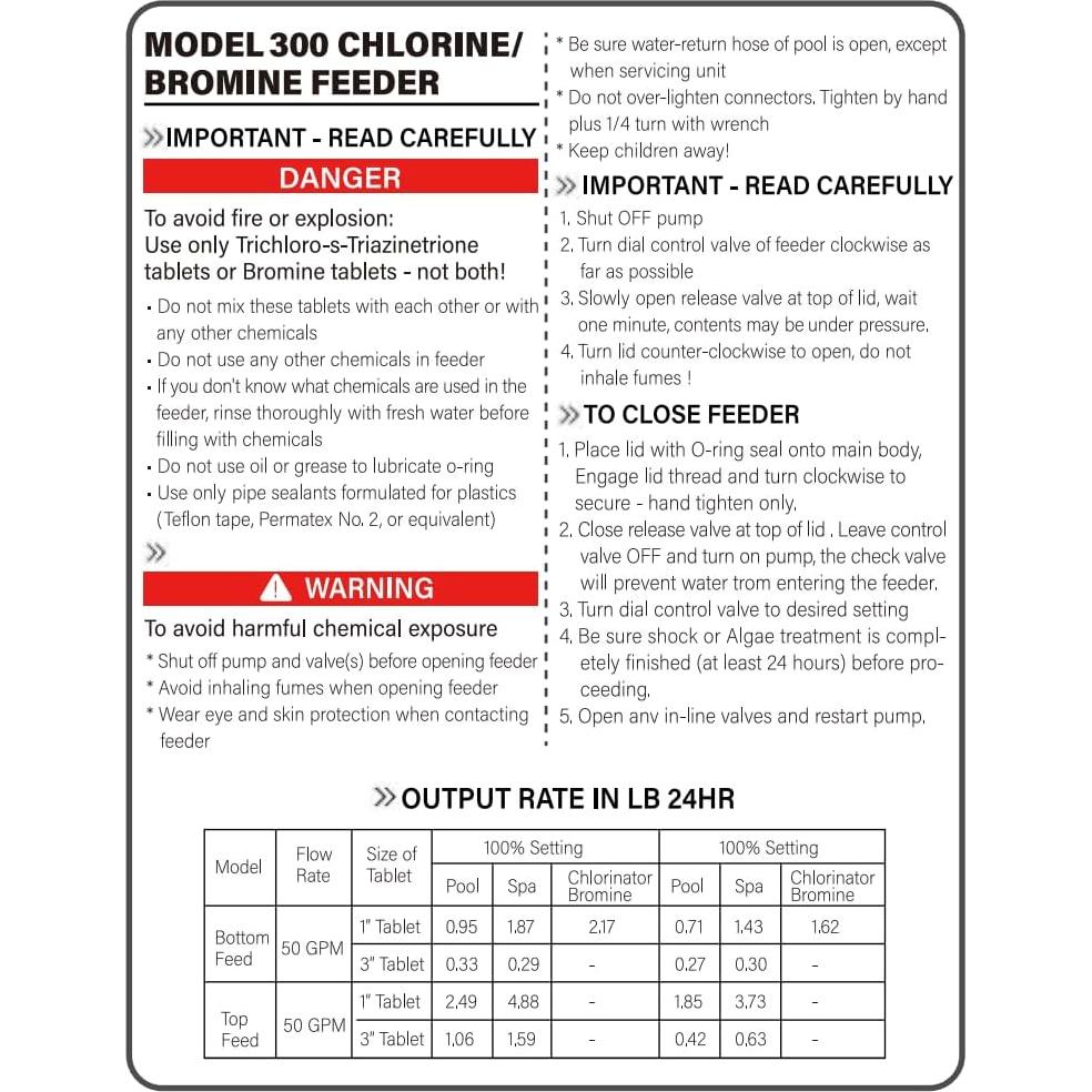 Clorador de piscina Miory R171016 300 mejorado 1,93 kg