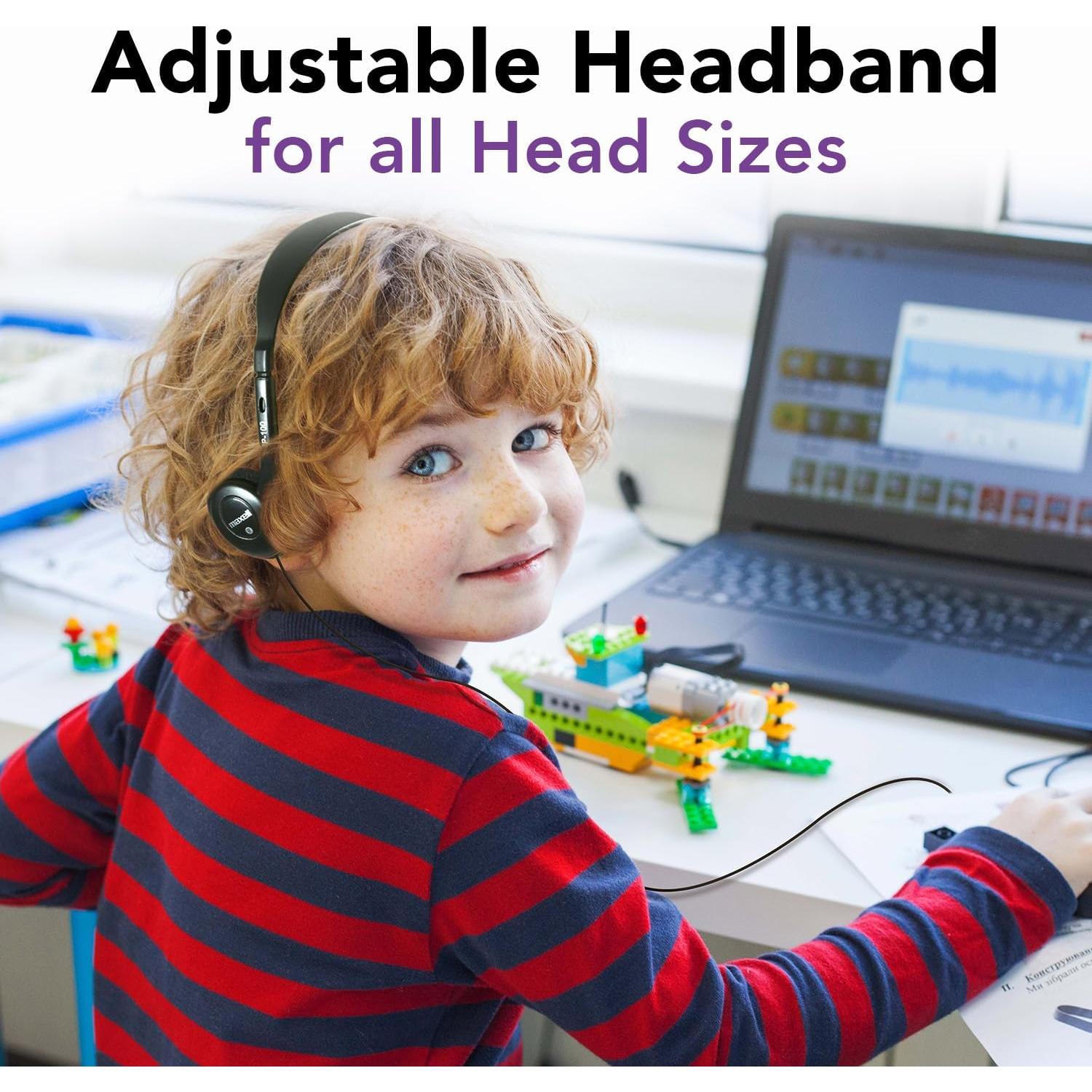 Auriculares Estéreo Maxell 24 Unidades 3.5mm Confortables