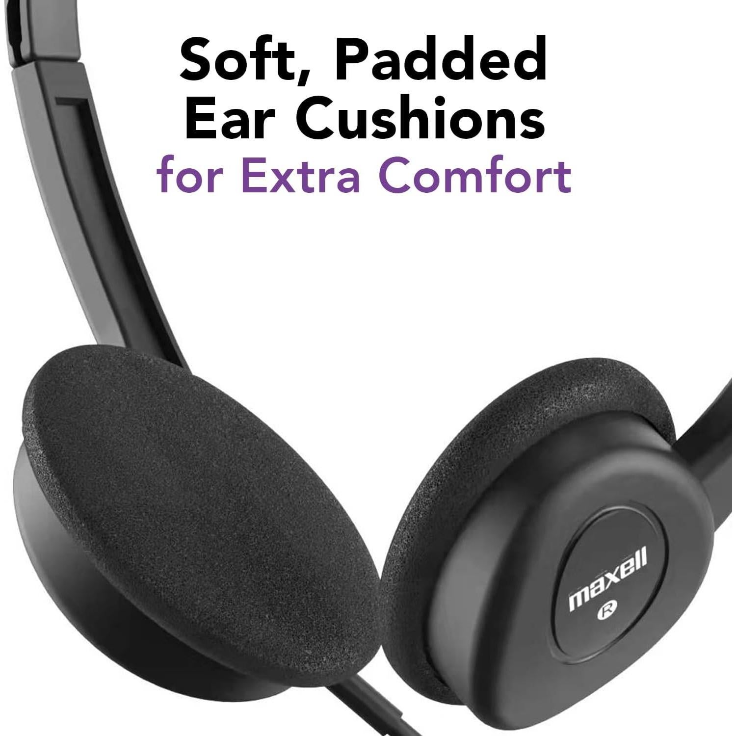 Auriculares Estéreo Maxell 24 Unidades 3.5mm Confortables