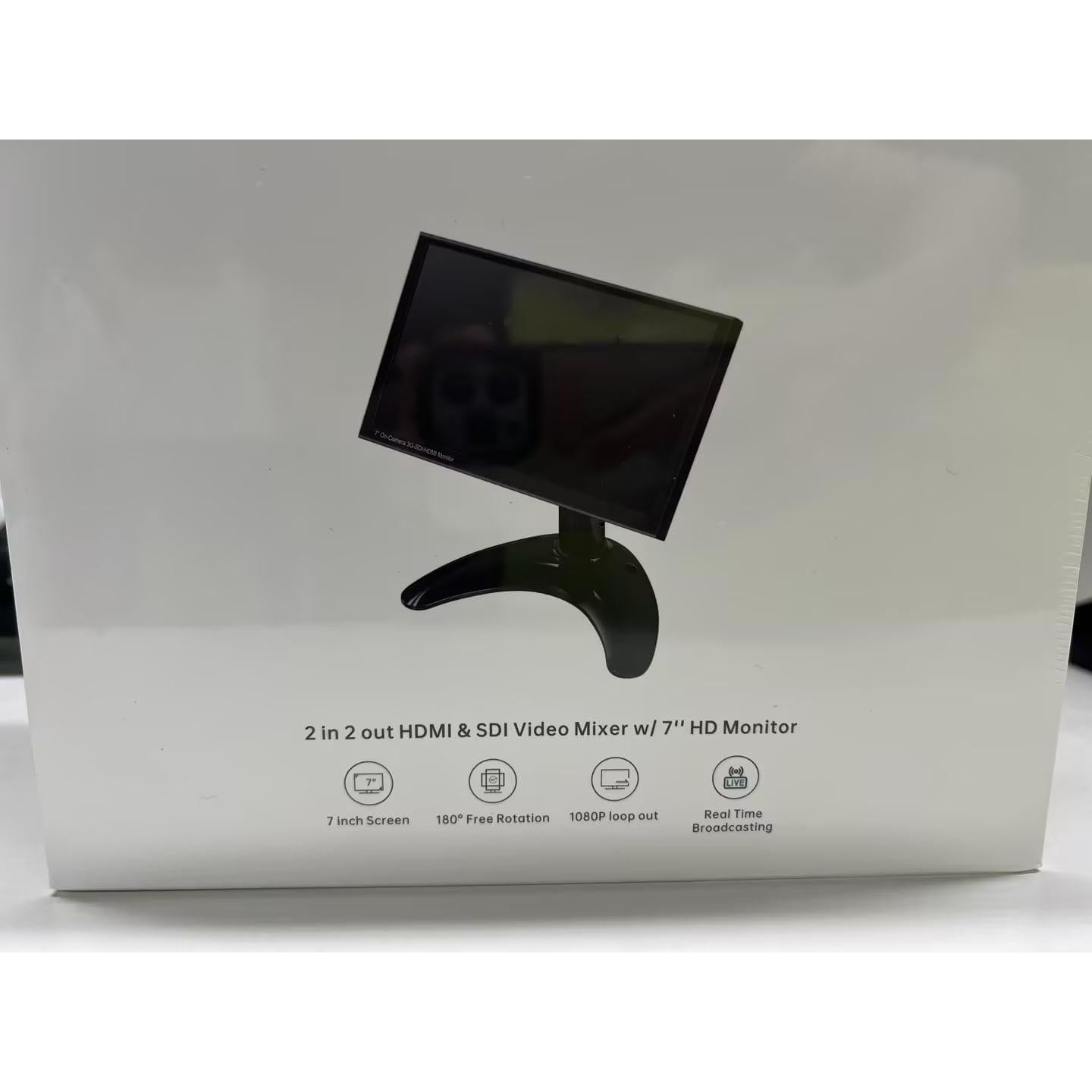 MT-VIKI HDMI & SDI Input and Loop Out with 7 inch Monitor Camera Field Monitor 1080@60Hz HDMI 1.4 3G SDI 1800 cd/㎡