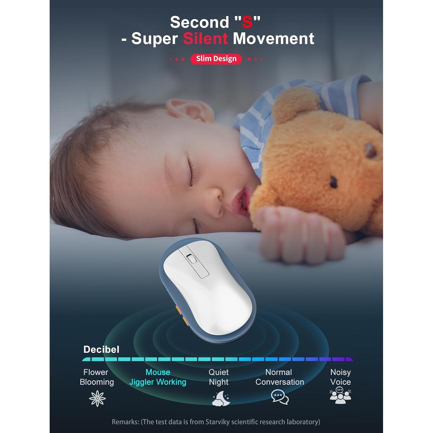 Jiggler de Ratón Mecánico Indetectable Starviky Ultra Delgado