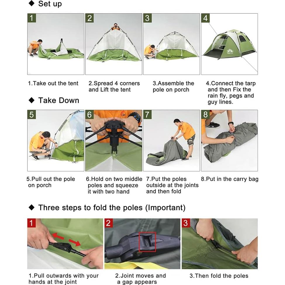 Tienda de Camping Night Cat US-ZP-33-AGN para 3 Personas