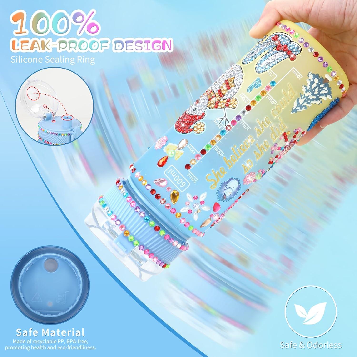 Kit de Botellas de Agua DIY PERRYHOME Congelado 600ml