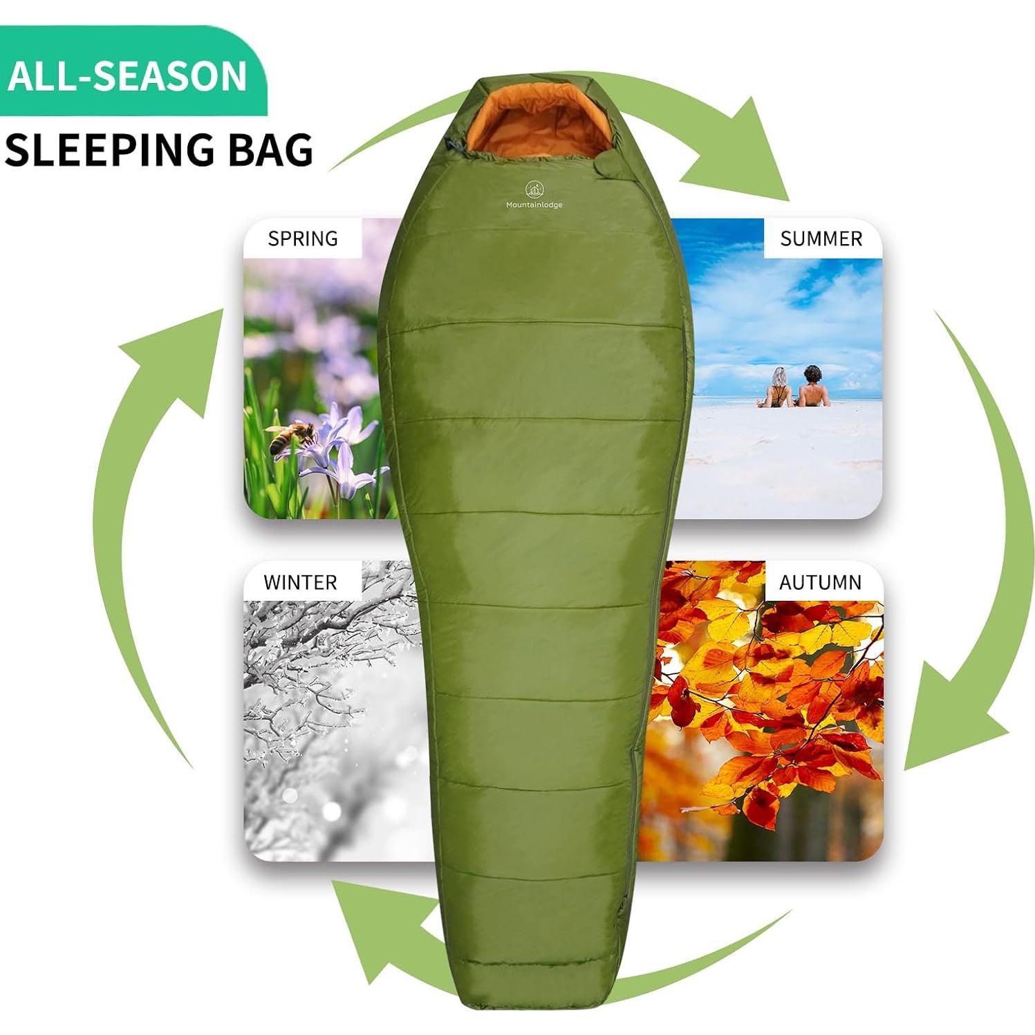 Saco de Dormir MOUNTAINLODGE Shingle II 3-4 Estaciones -9°C