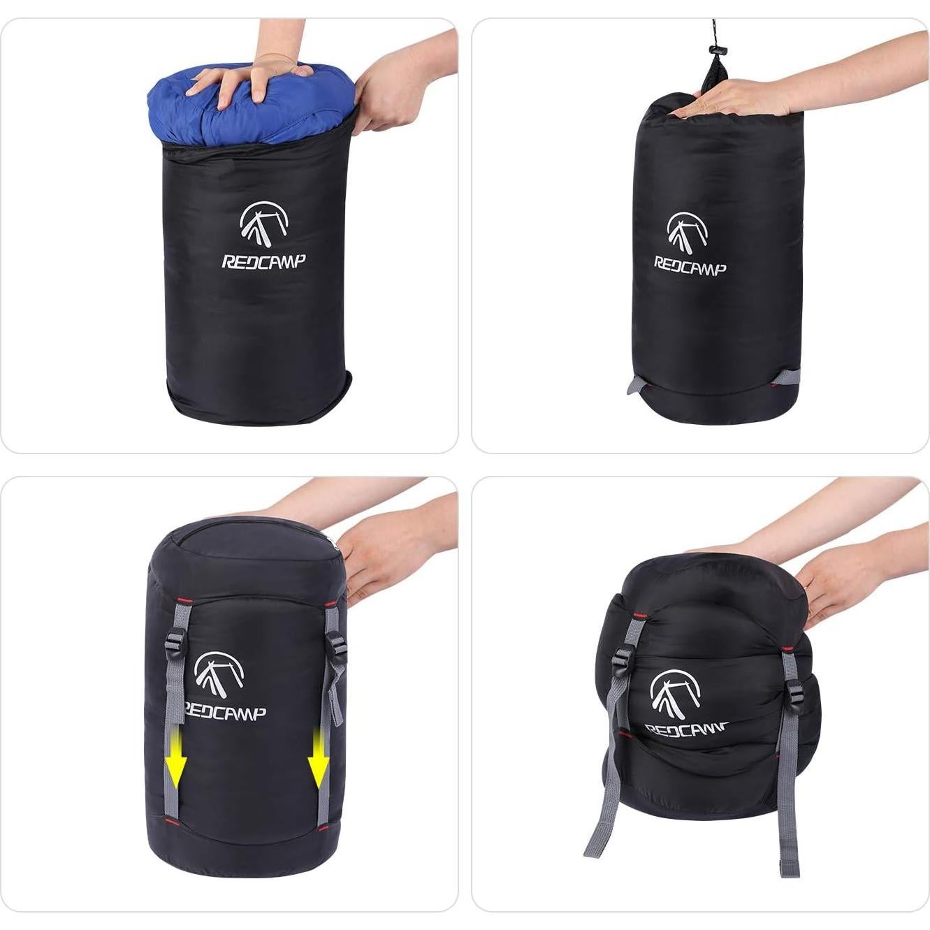 Bolsa de Compresión REDCAMP Nylon 10L Negra para Camping