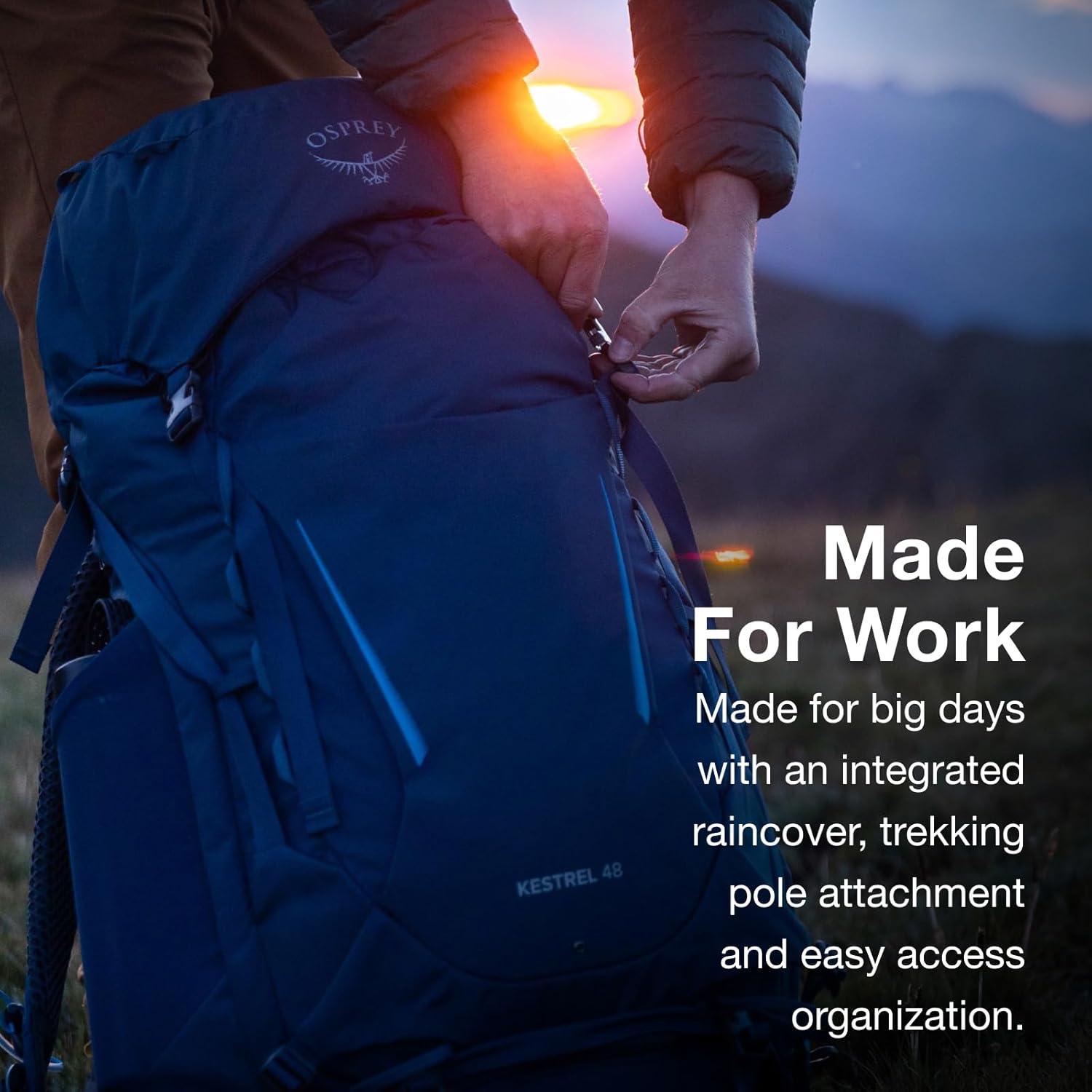 Mochila de Senderismo Osprey Kestrel 38L Azul Atlas S/M