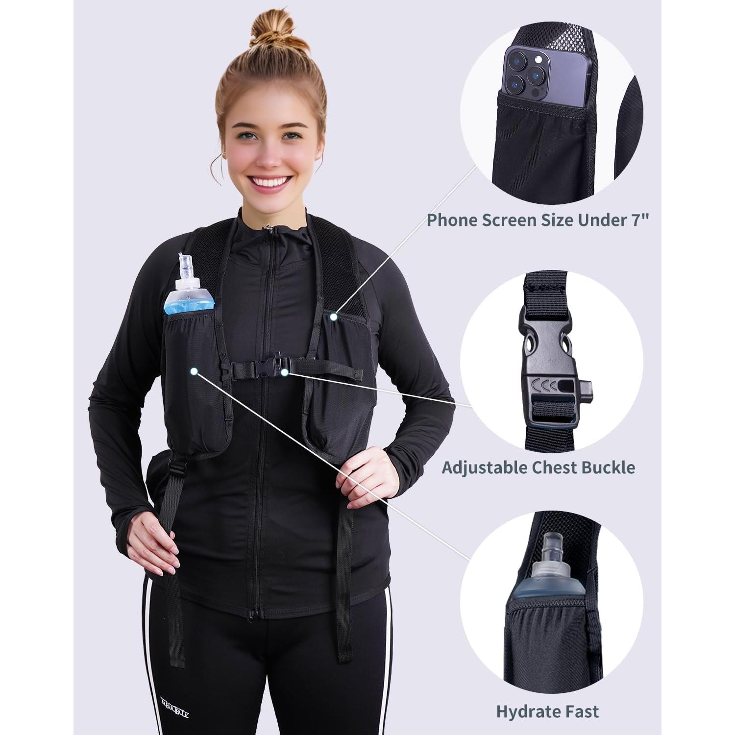 Mochila de Senderismo Blue Quartz 15L con Botella 500ml