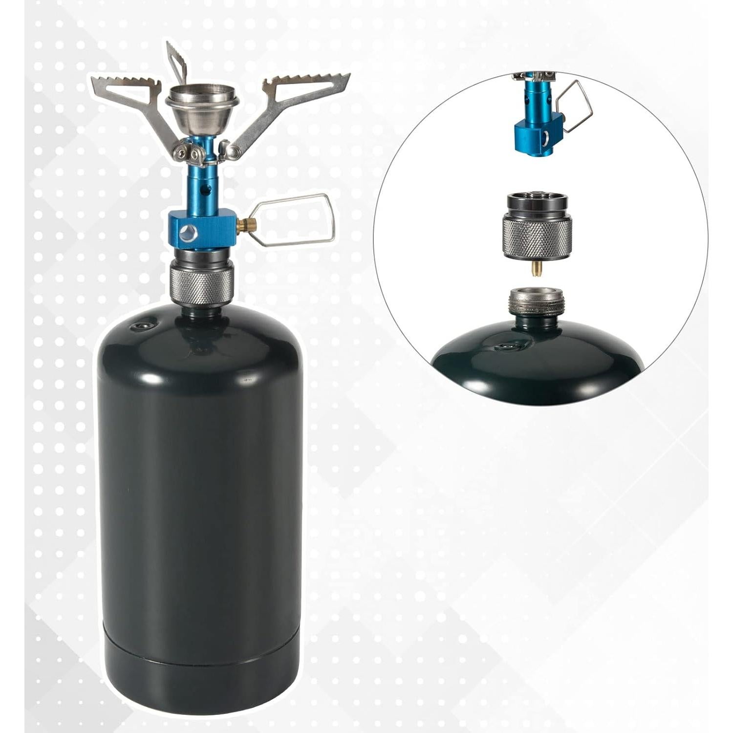 Adaptador de Estufa de Camping SEADESKY Propano a Butano 1L