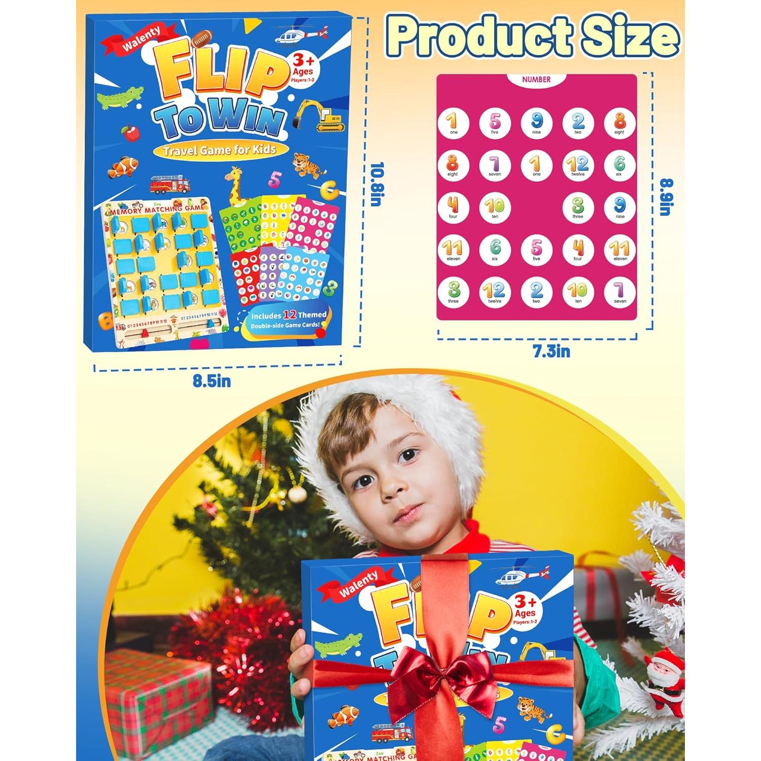 Juego de Memoria Educativo Walenty para Niños 3-8 Años