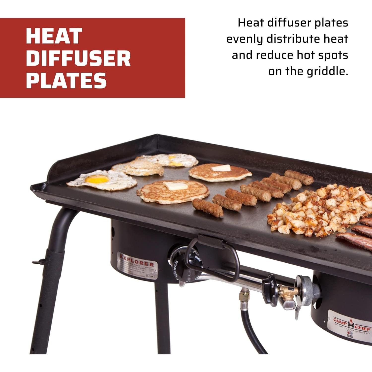 Plancha Profesional Camp Chef 2 Quemadores 81.3x35.6cm