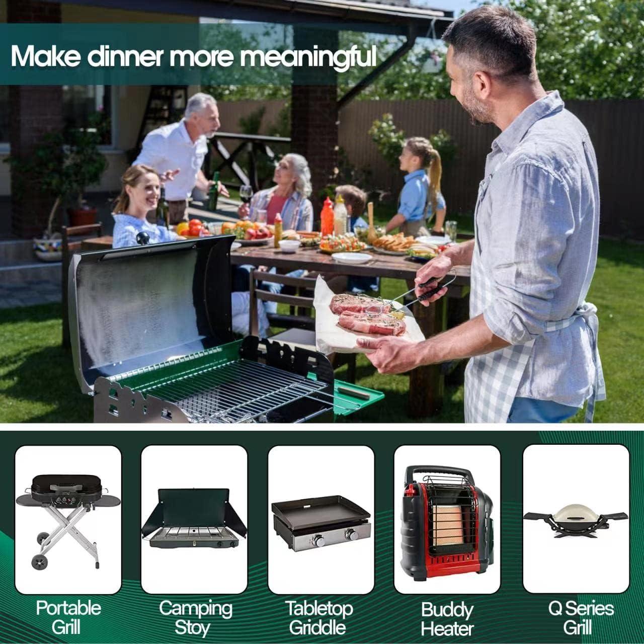 Adaptador de Manguera de Propano KOMAN 1.52m para Tanques 20lb