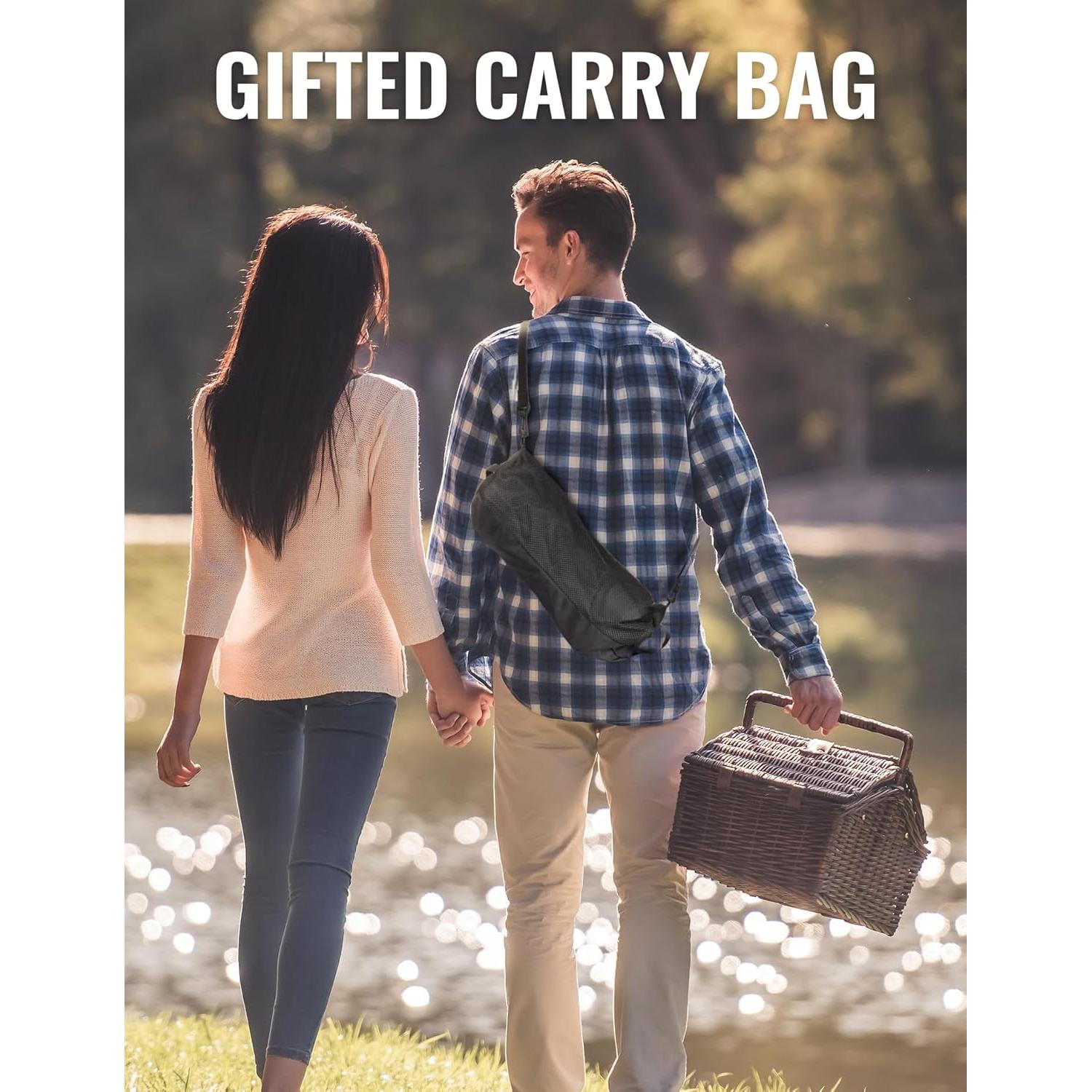 Portable Chairs for Adults Foldable, Fast Setup, Lightweight & Small Folding Chair with Cup Holder, Side Pocket and Carry Bag - Support 350 LBS