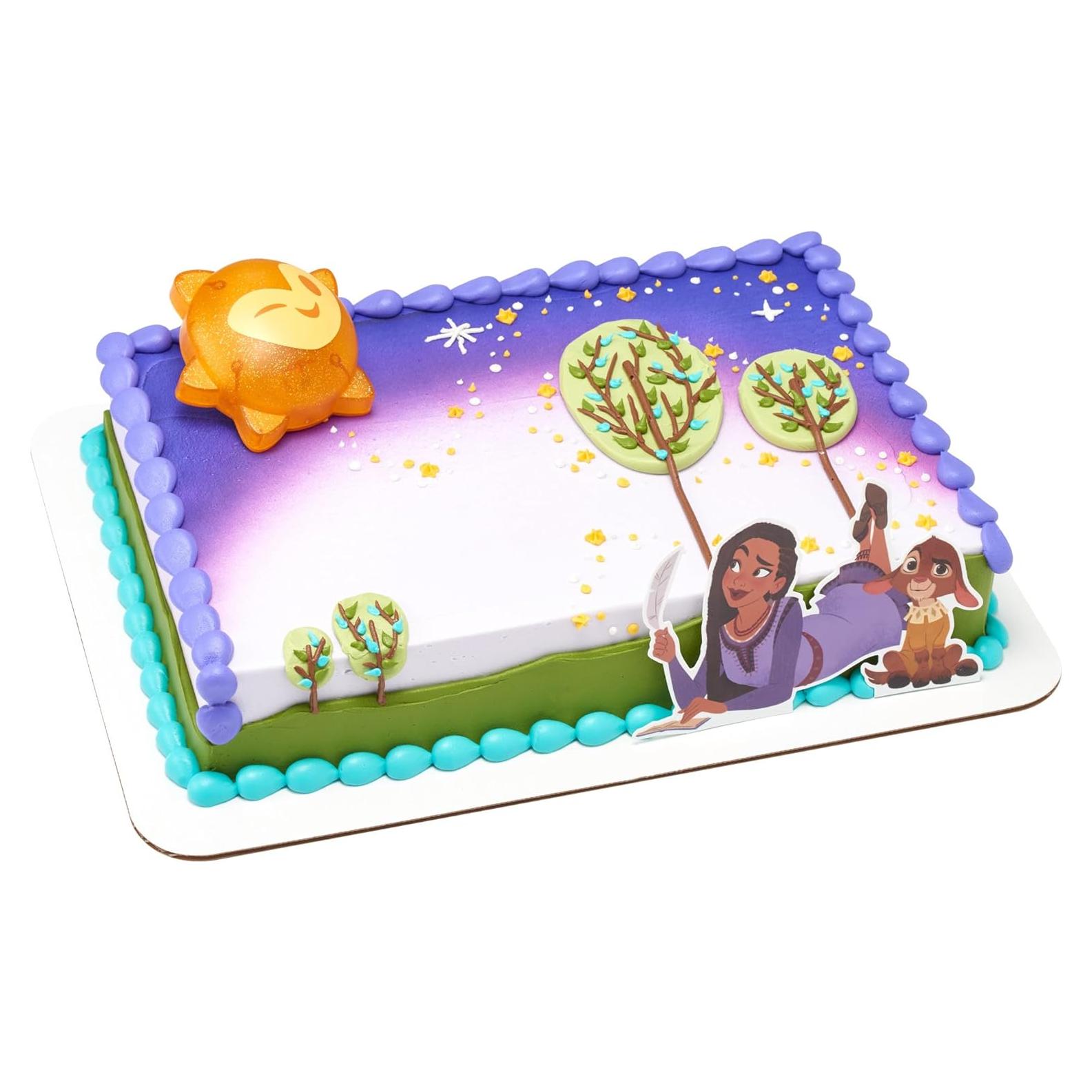 Cake Topper DecoSet Disney Wish Asha y Valentino Iluminado