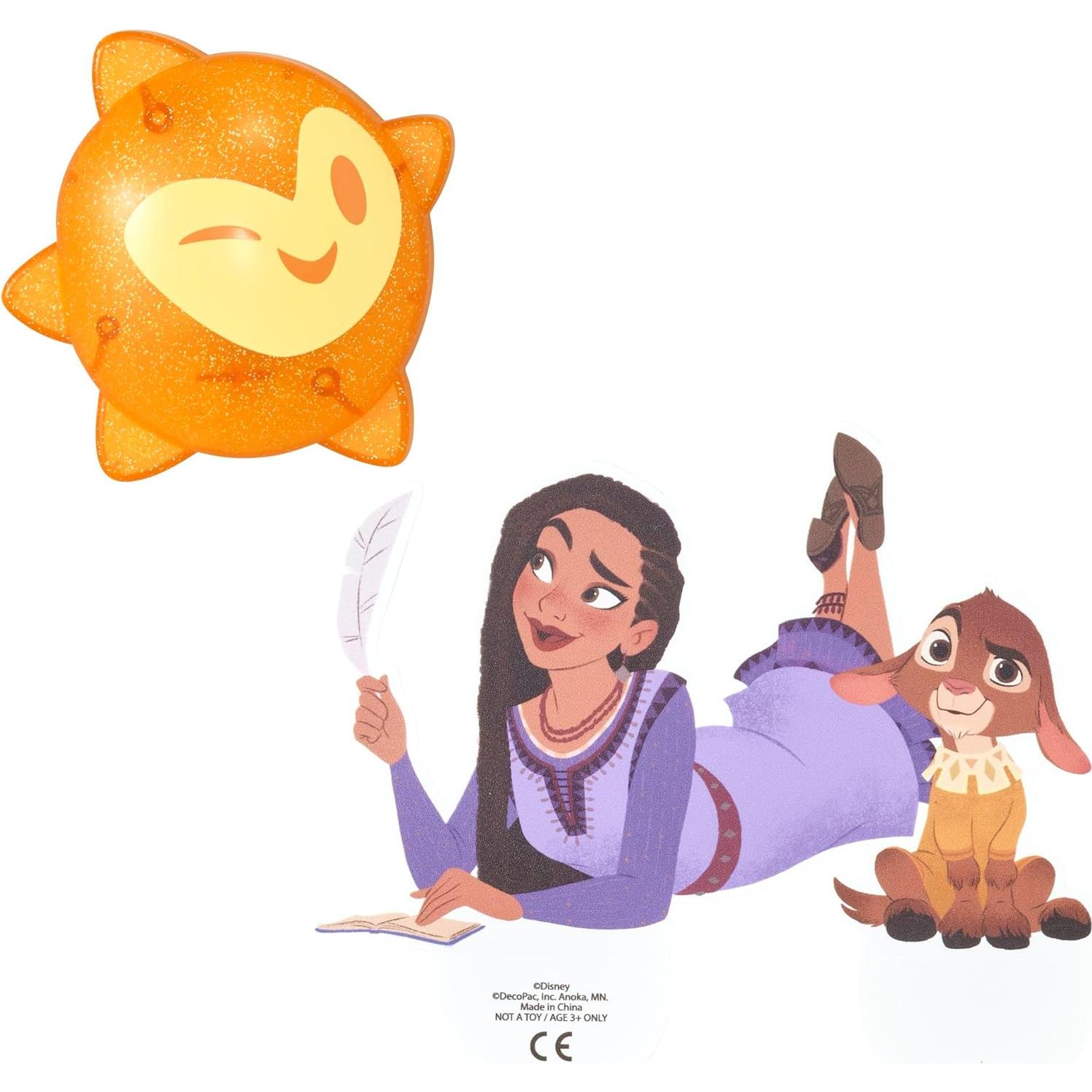 Cake Topper DecoSet Disney Wish Asha y Valentino Iluminado