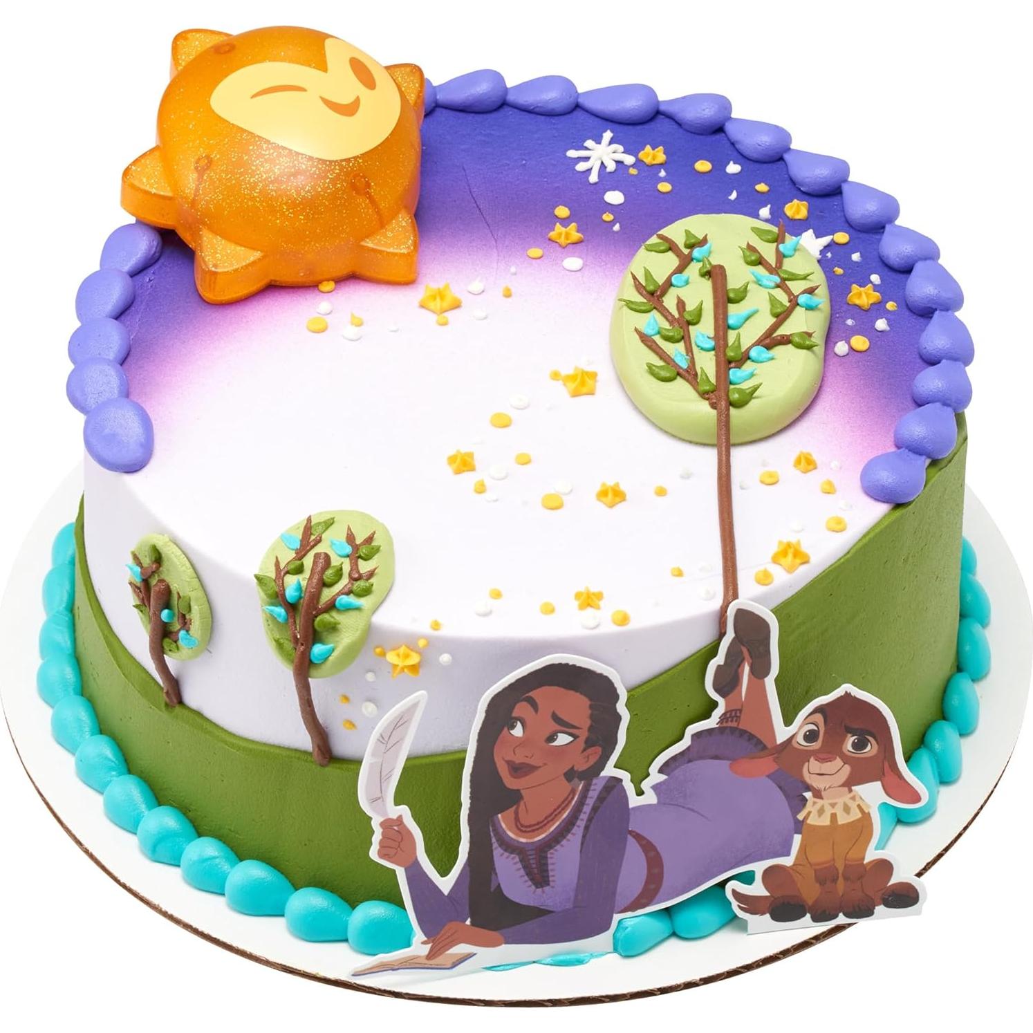 Cake Topper DecoSet Disney Wish Asha y Valentino Iluminado