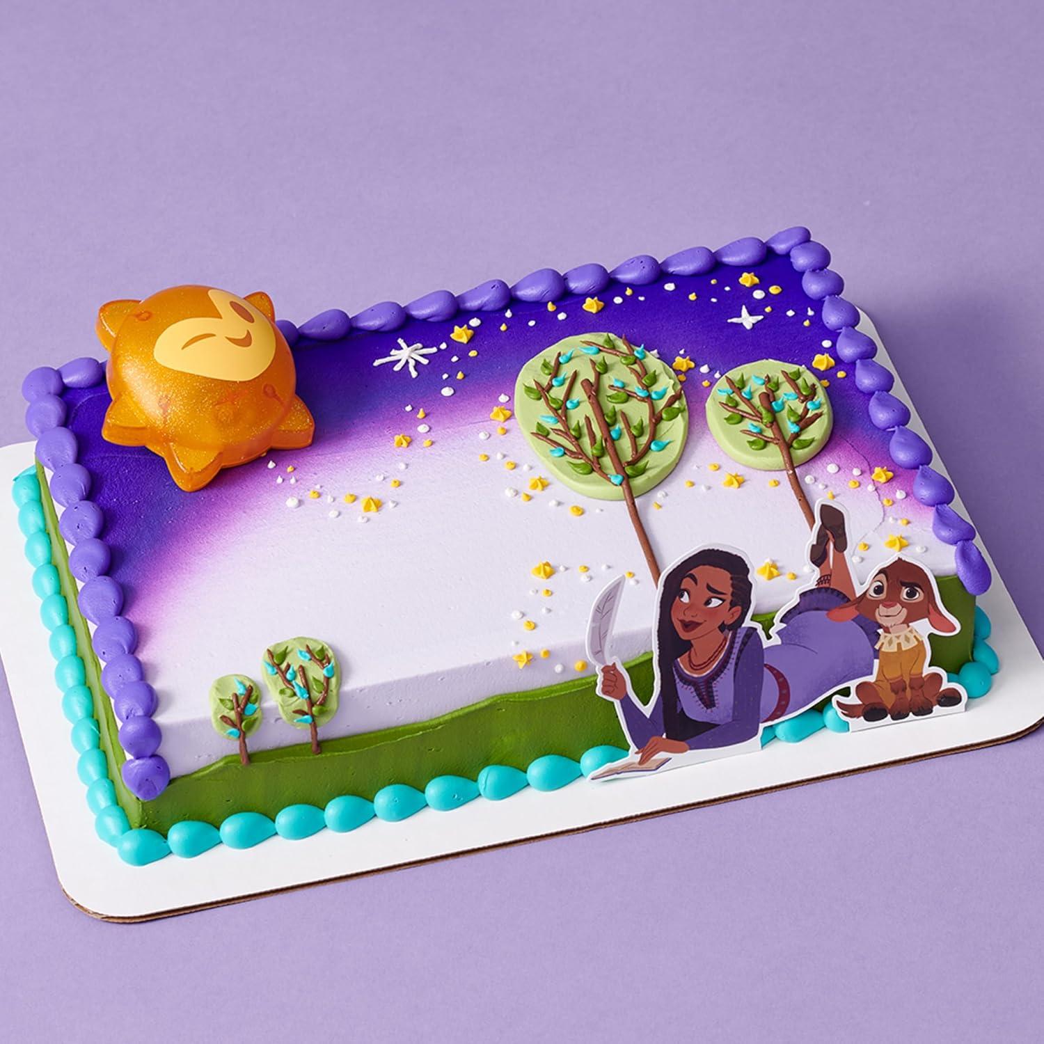 Cake Topper DecoSet Disney Wish Asha y Valentino Iluminado