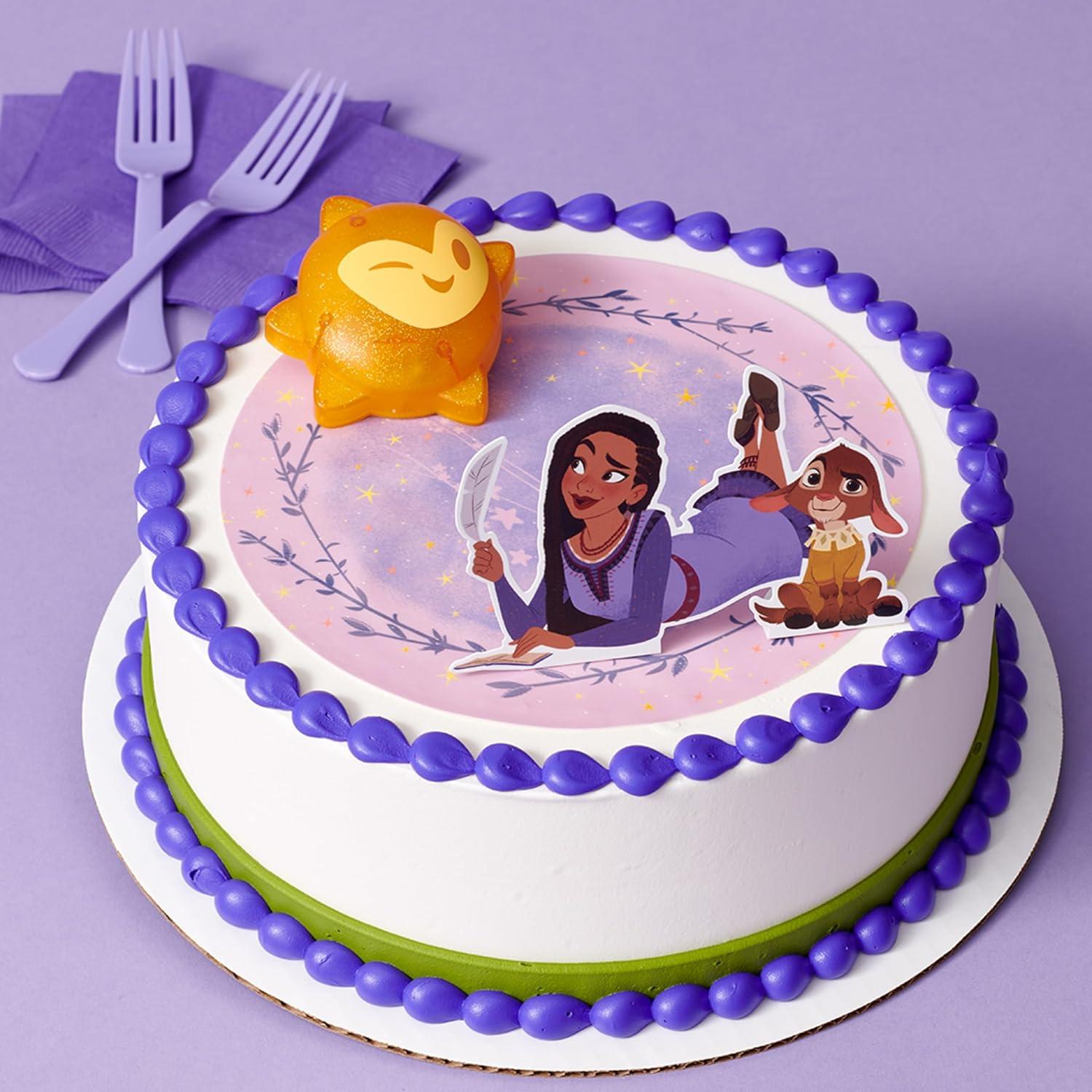 Cake Topper DecoSet Disney Wish Asha y Valentino Iluminado