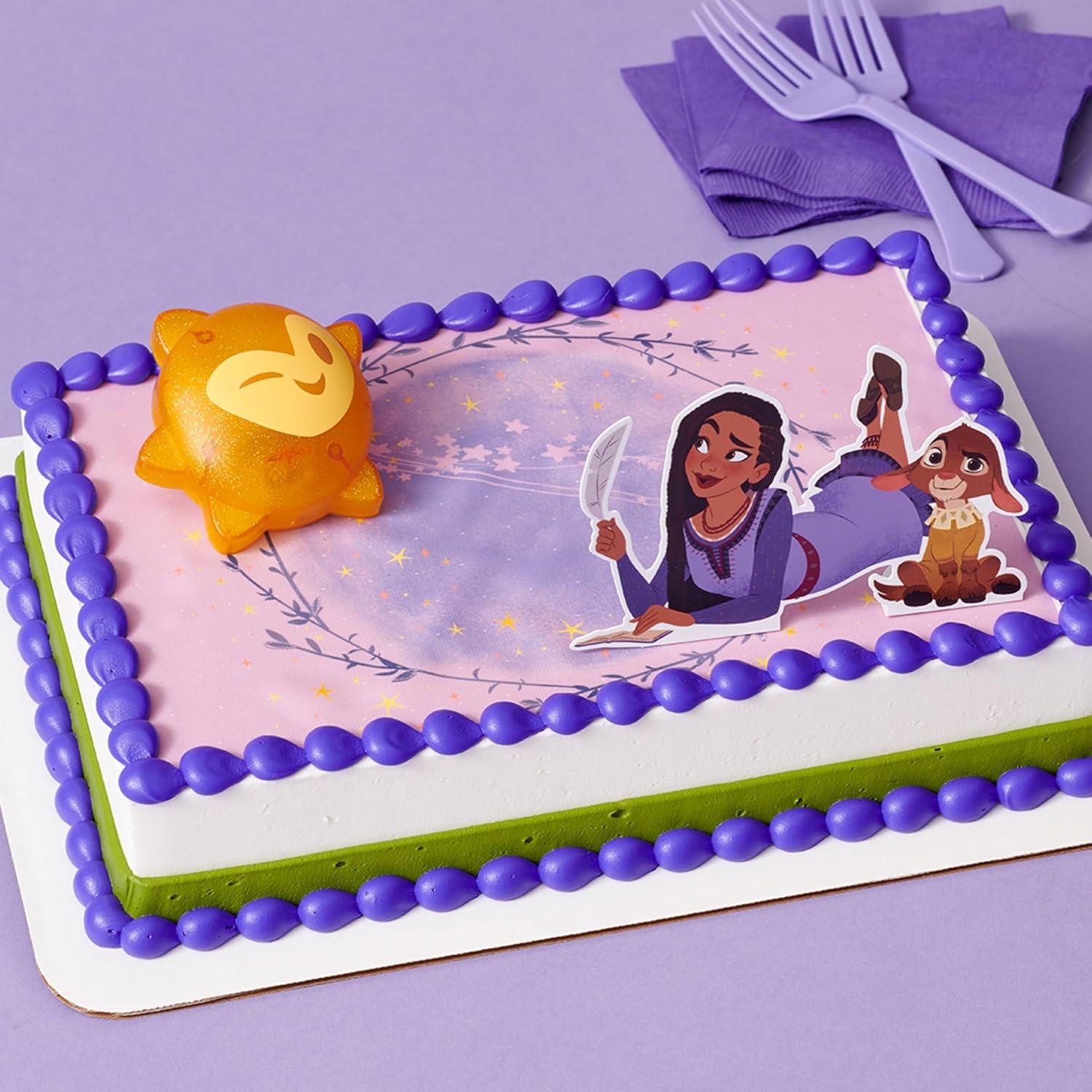 Cake Topper DecoSet Disney Wish Asha y Valentino Iluminado