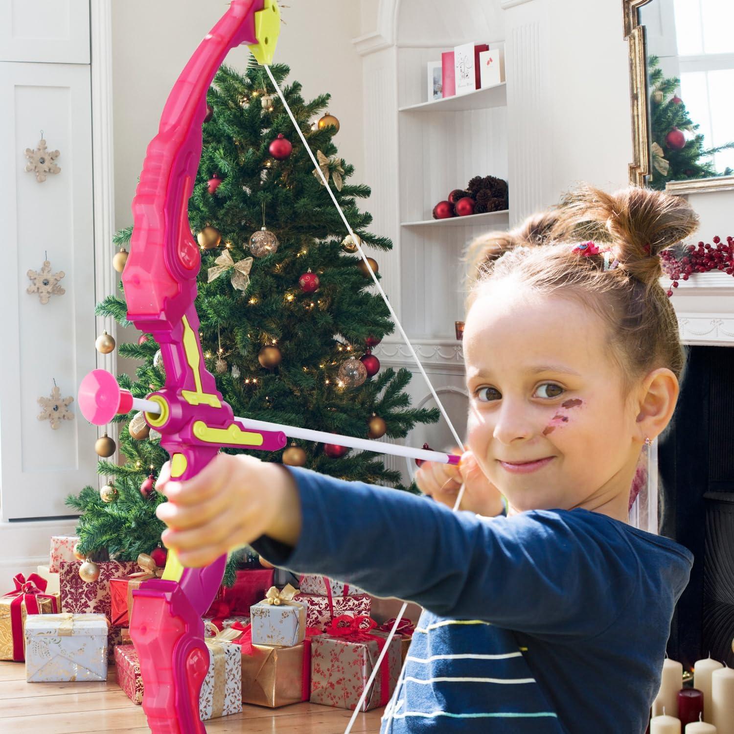 Set de Arco y Flecha VGOFUN con Luz LED y Capa Princesa