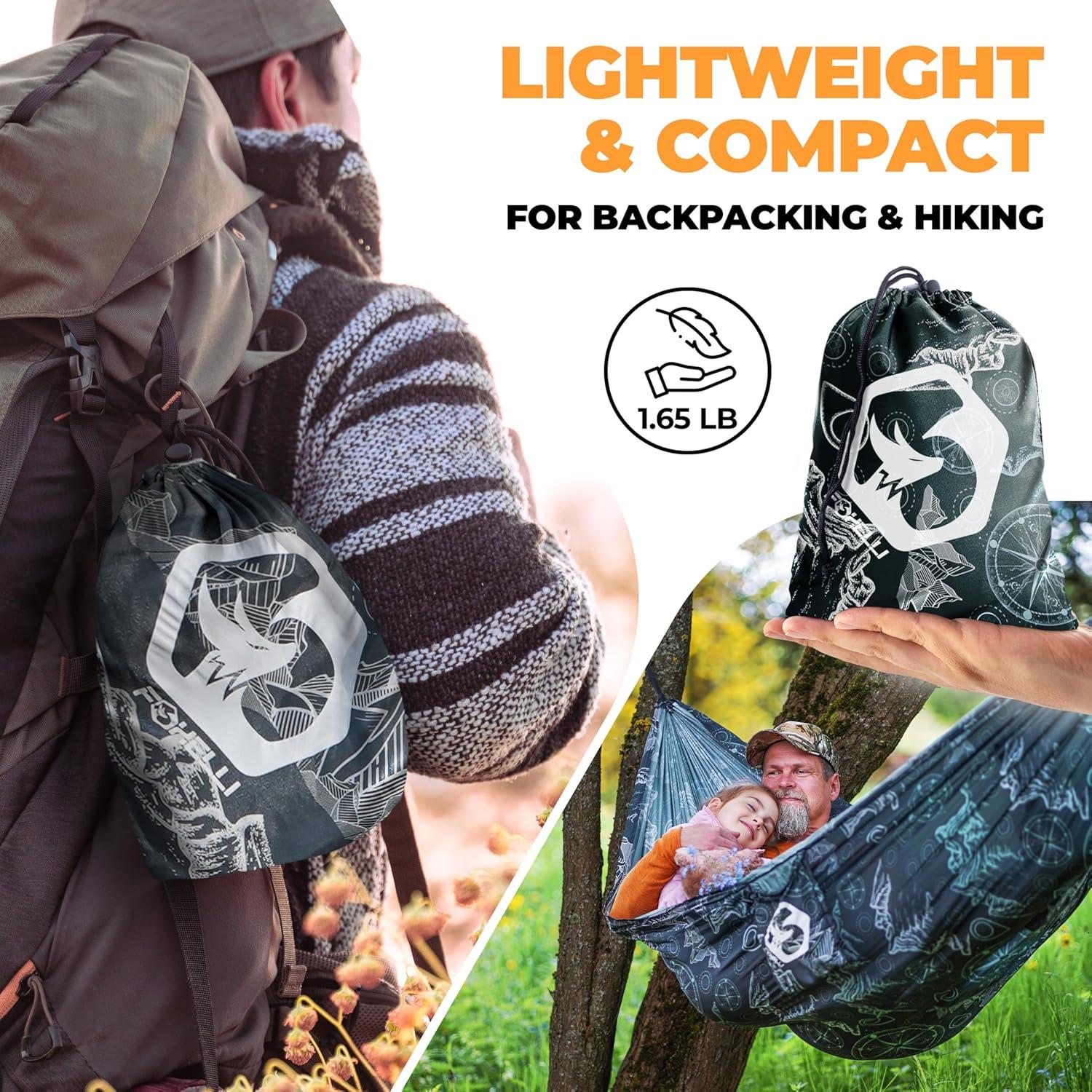 Hamaca de Camping Foxelli Ultraligera 2 Personas Verde