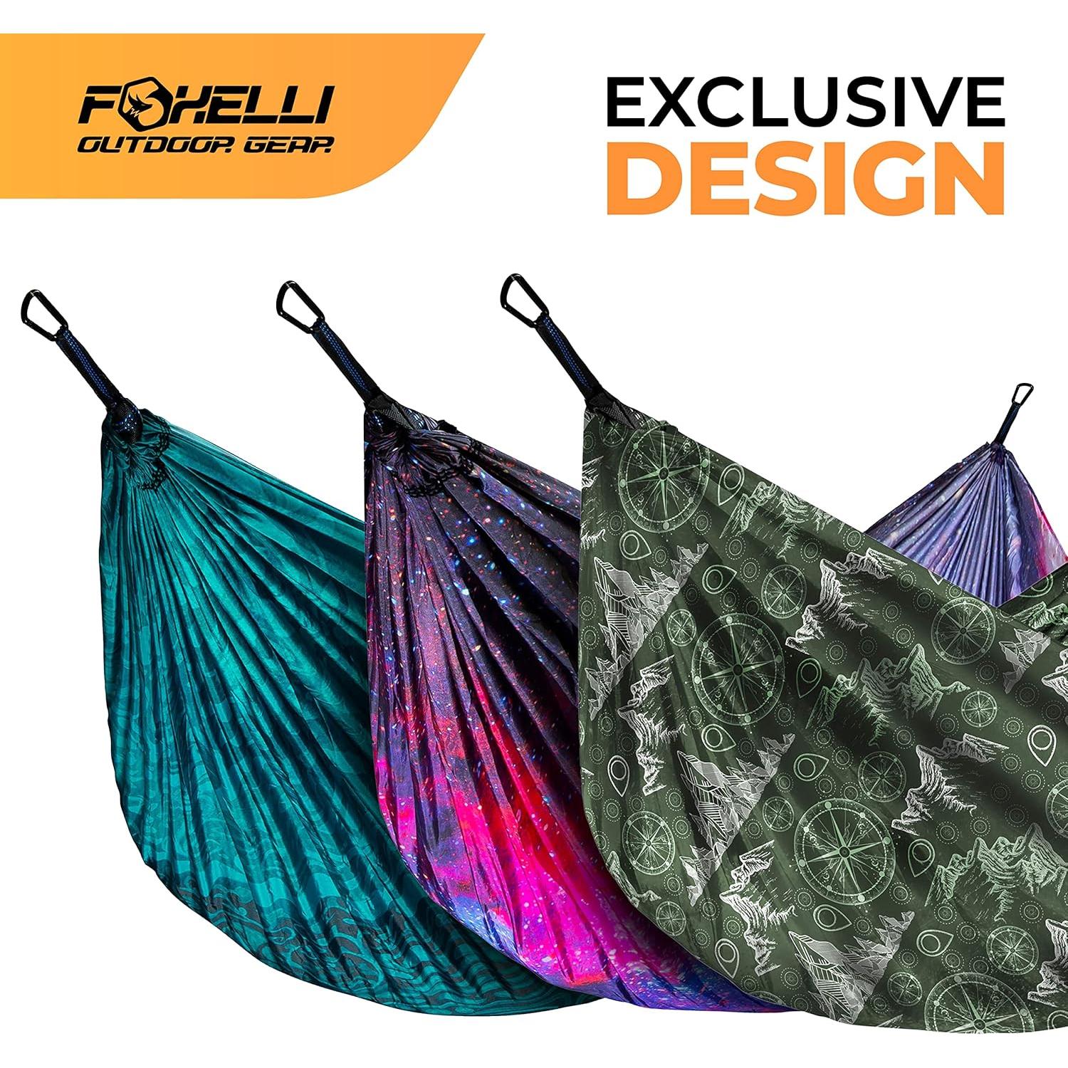 Hamaca de Camping Foxelli Ultraligera 2 Personas Verde