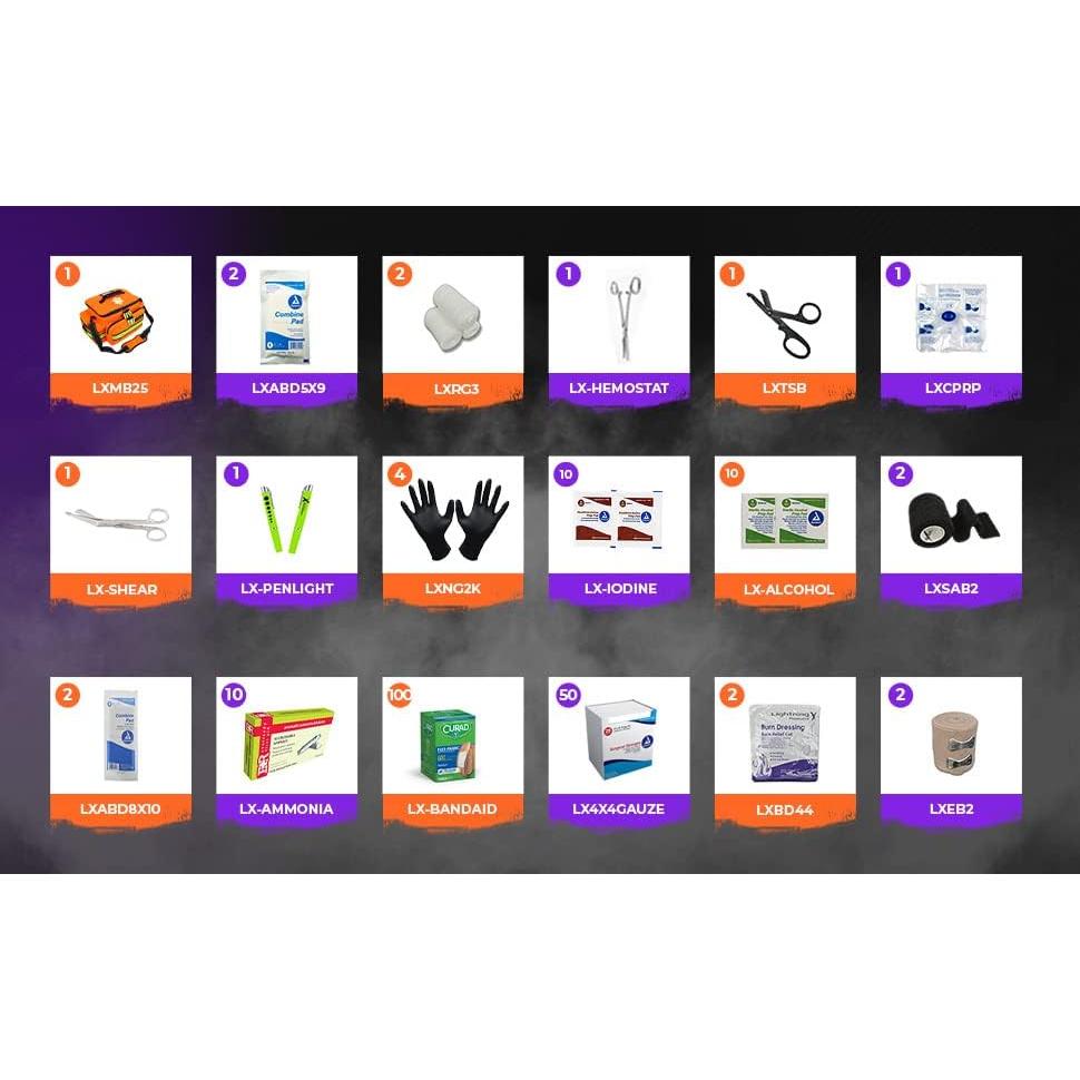 Bolsa de Trauma EMT Lightning X MB25 Mediana - 240 Suministros