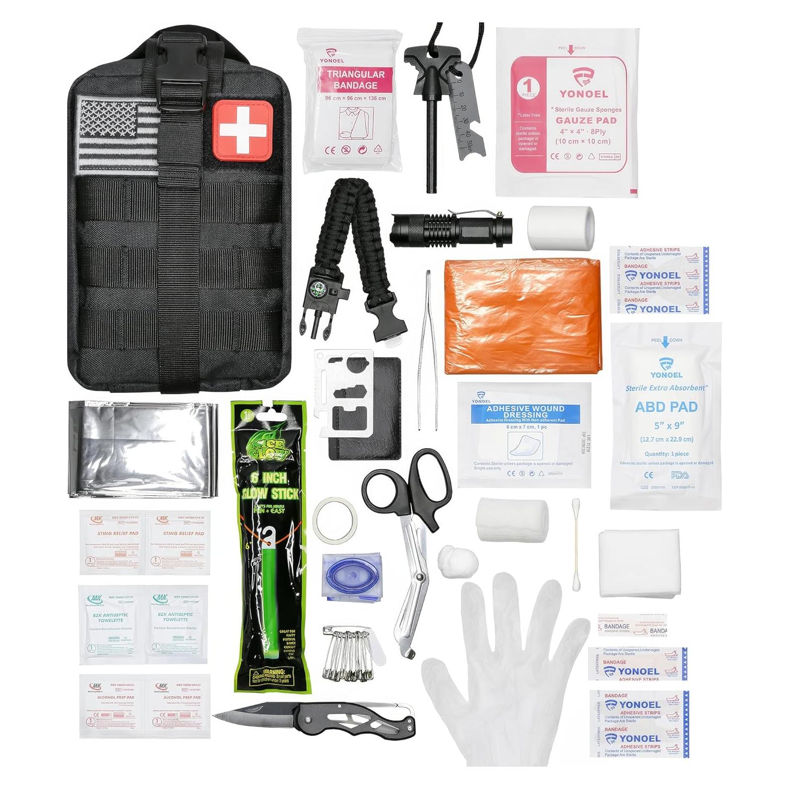 Kit de Primeros Auxilios Simpleone EMT Negro 40 Artículos