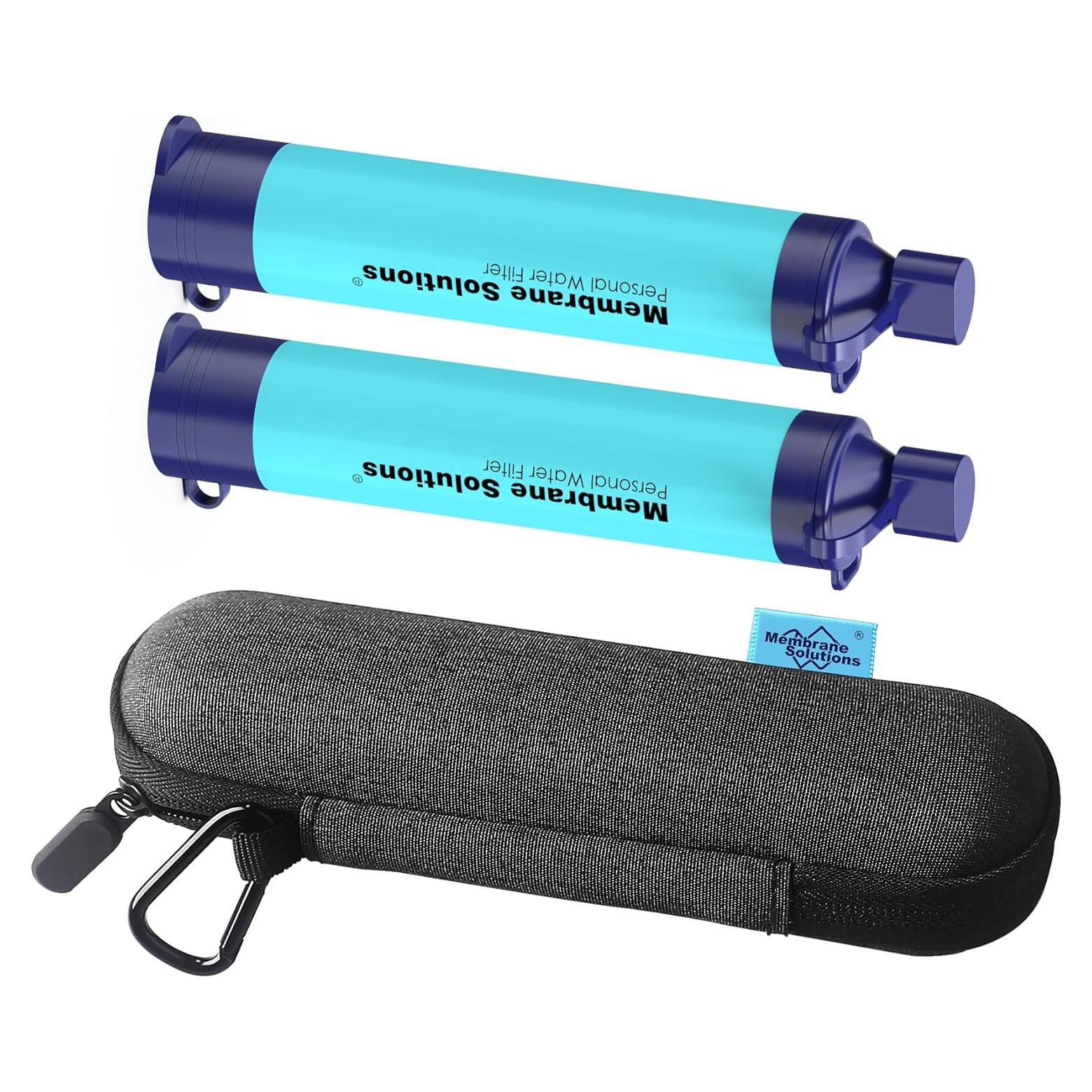 Popote de Filtro de Agua Membrane Solutions 2 Pcs con Estuche