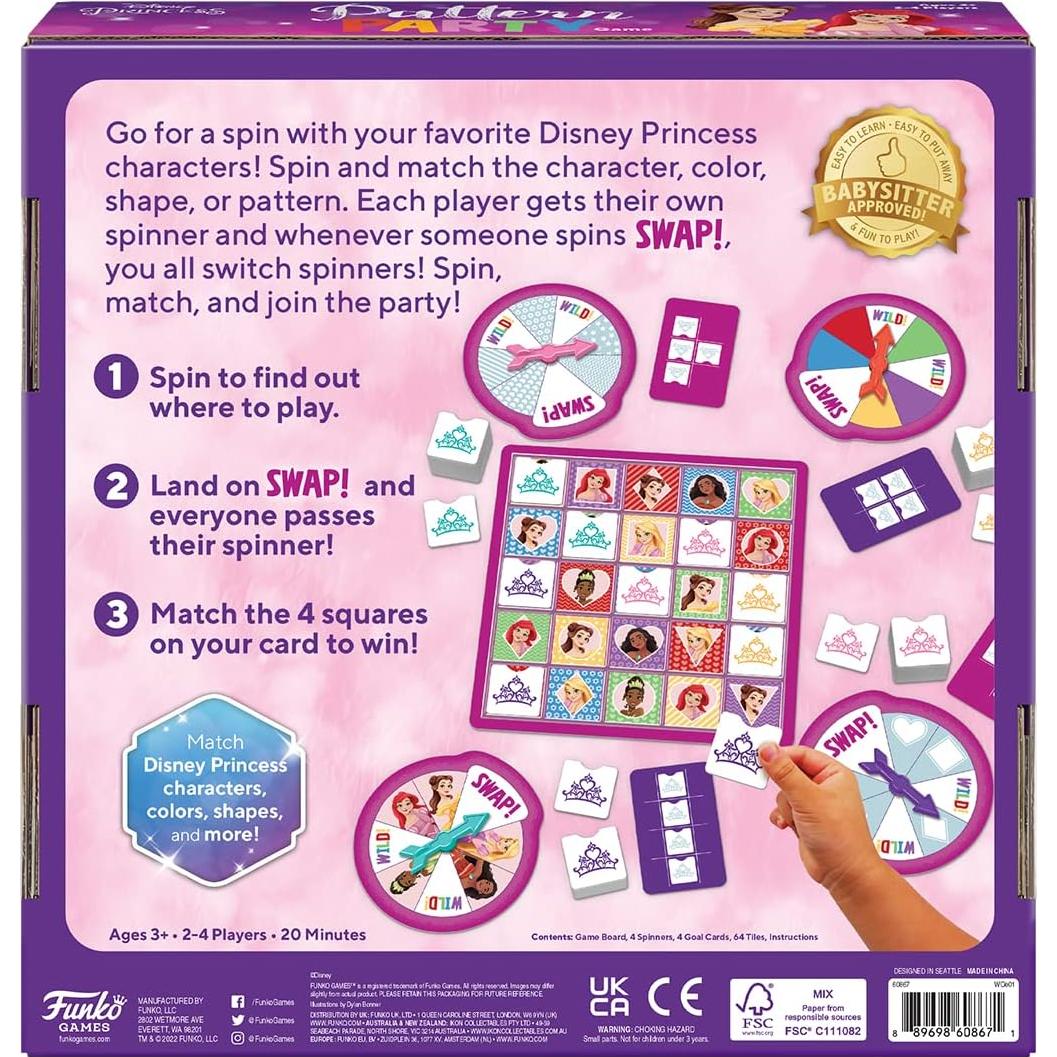 Juego de Fiesta de Patrones Disney - Funko Games - 2-4 Jugadores