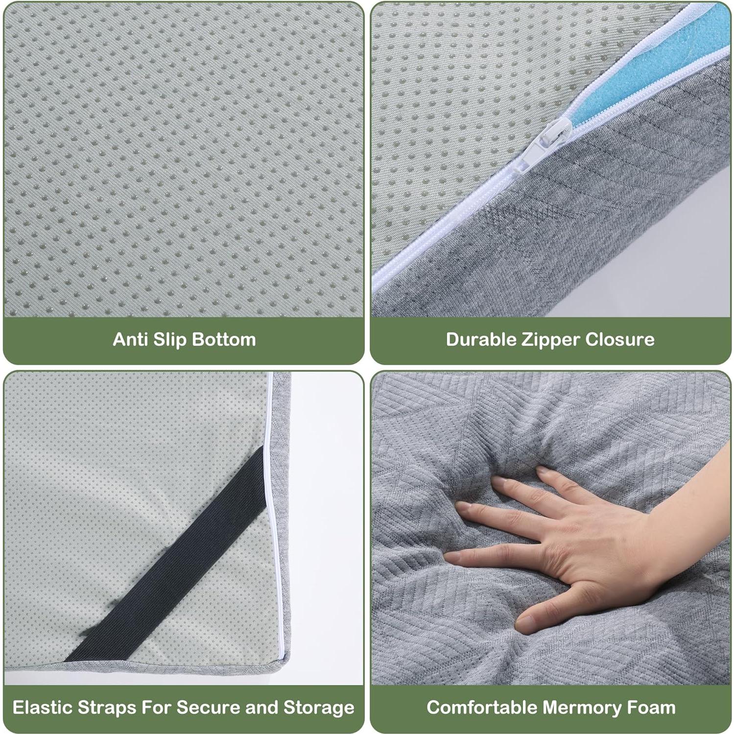 Colchón de Camping HOMBYS Espuma Viscoelástica 7.62 cm