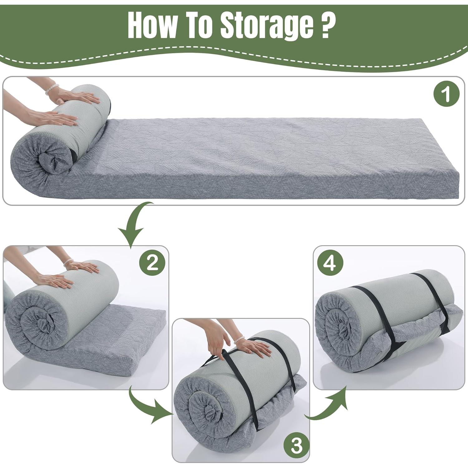 Colchón de Camping HOMBYS Espuma Viscoelástica 7.62 cm