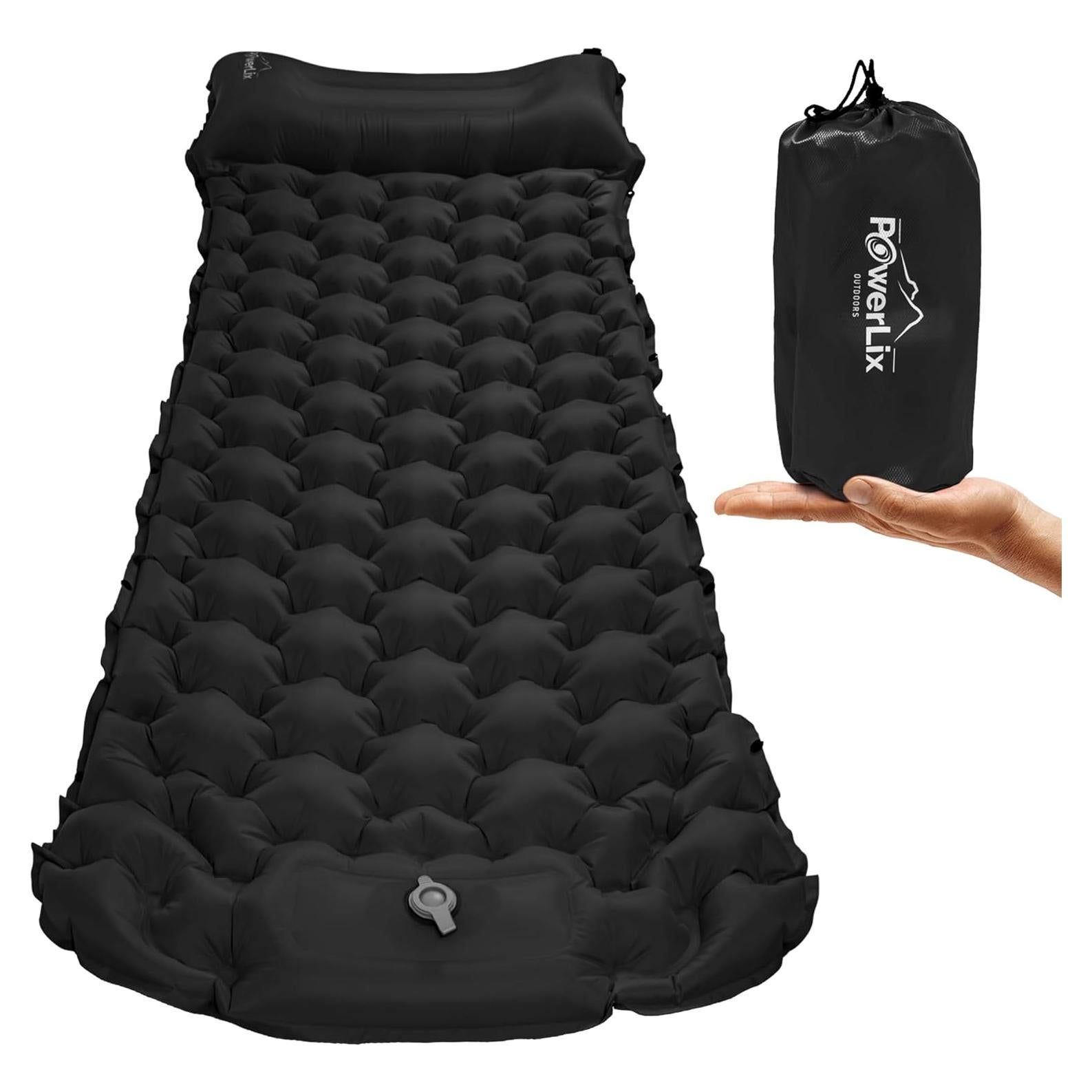 Almohadilla de Camping POWERLIX Individual con Cojín y Bomba