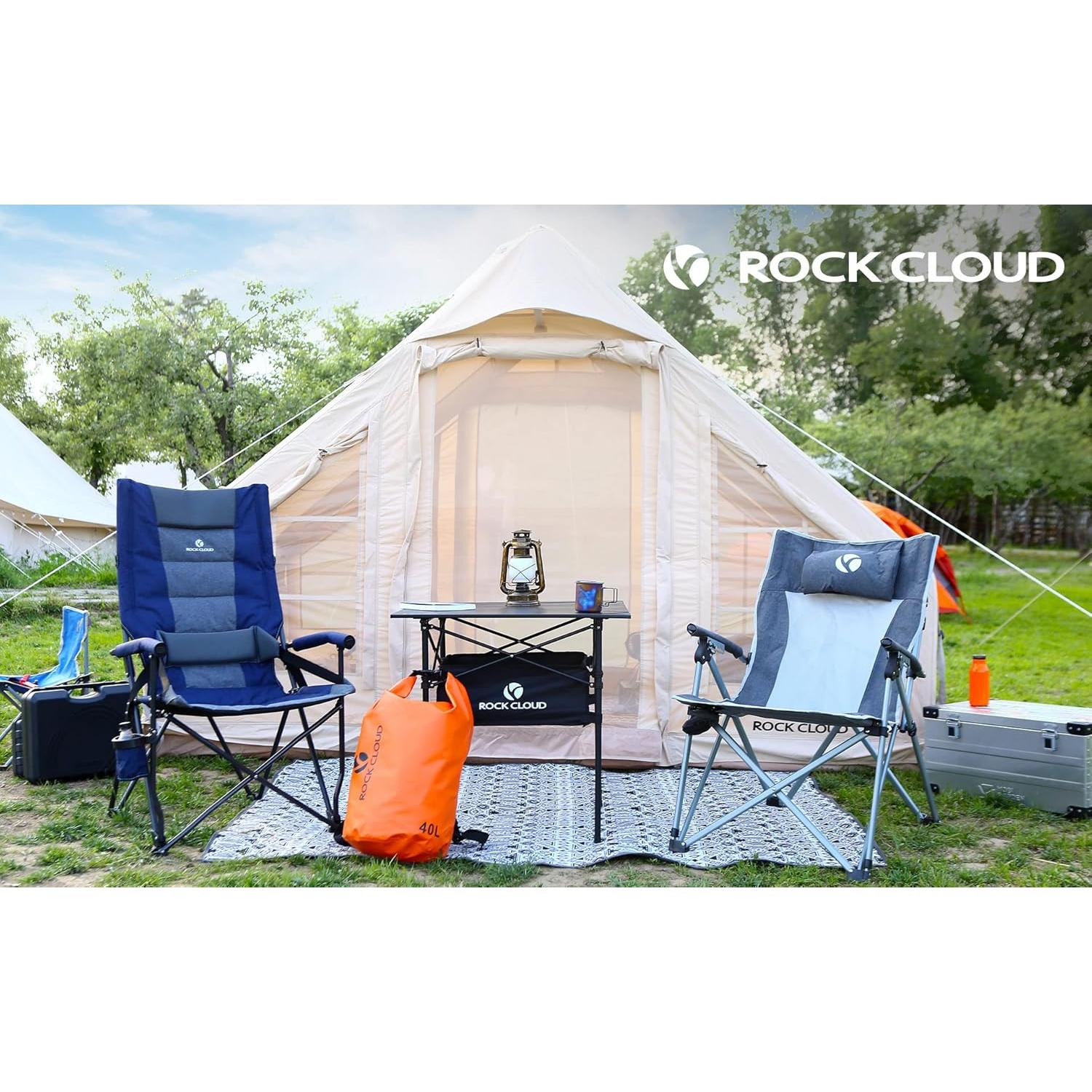 Mesa de Camping Plegable ROCK CLOUD 71x71 cm Aluminio Ligera