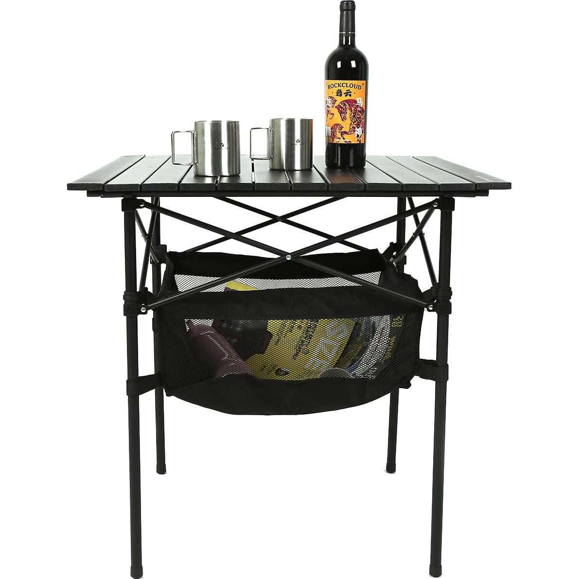 Mesa de Camping Plegable ROCK CLOUD 71x71 cm Aluminio Ligera