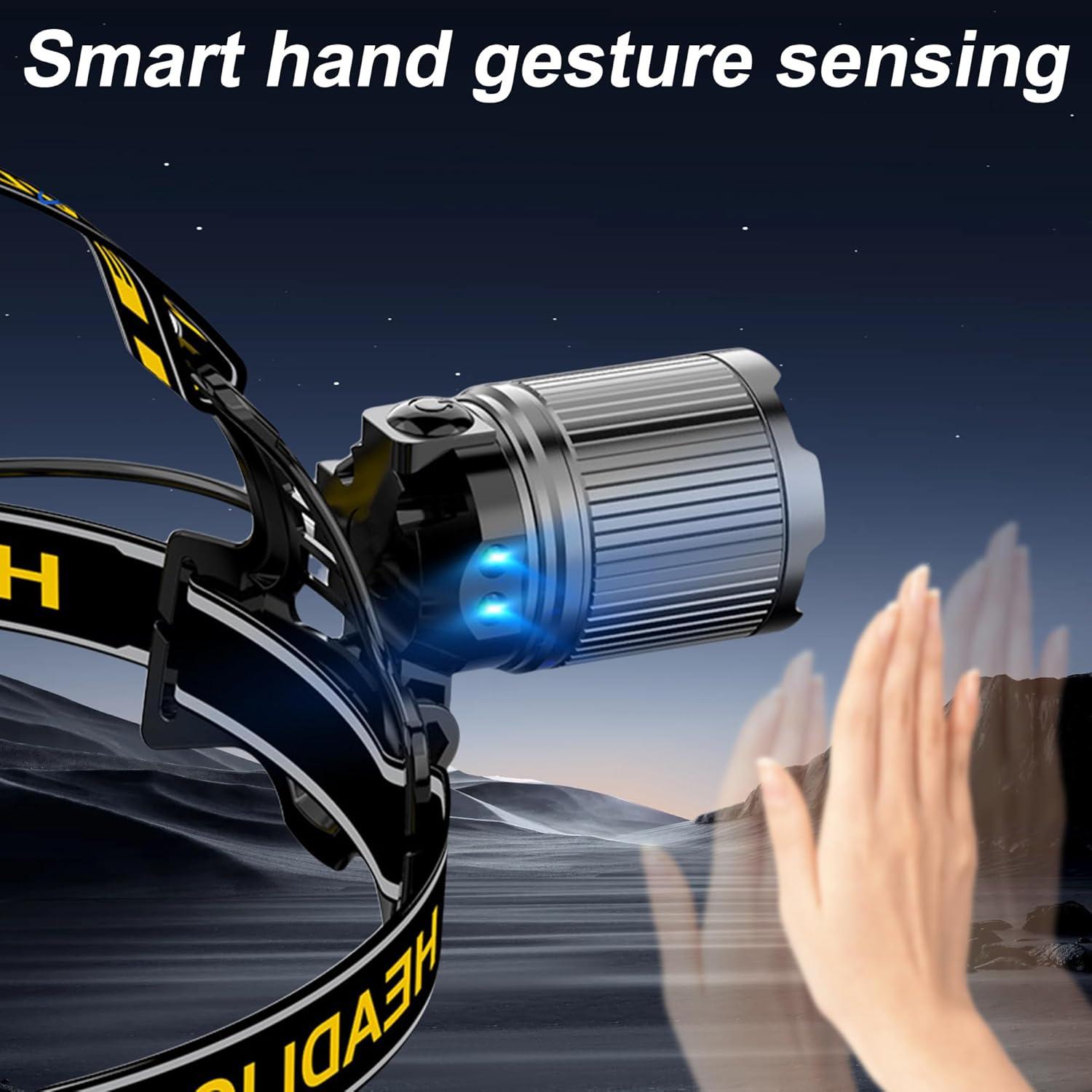 Linterna Frontal Recargable PRUBOVI 1200LM LED Impermeable