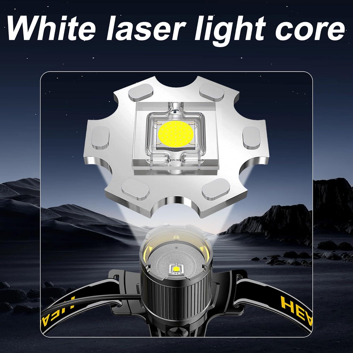 Linterna Frontal Recargable PRUBOVI 1200LM LED Impermeable